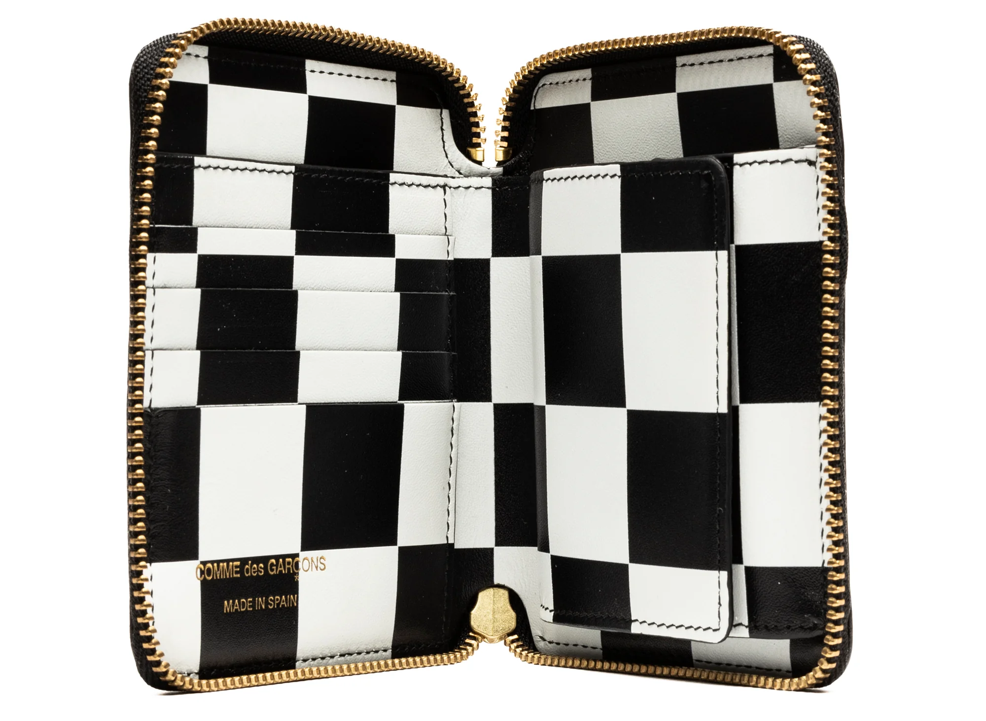 Comme des Garçon Glossy Checkered Print SA2100 Wallet - Image 2