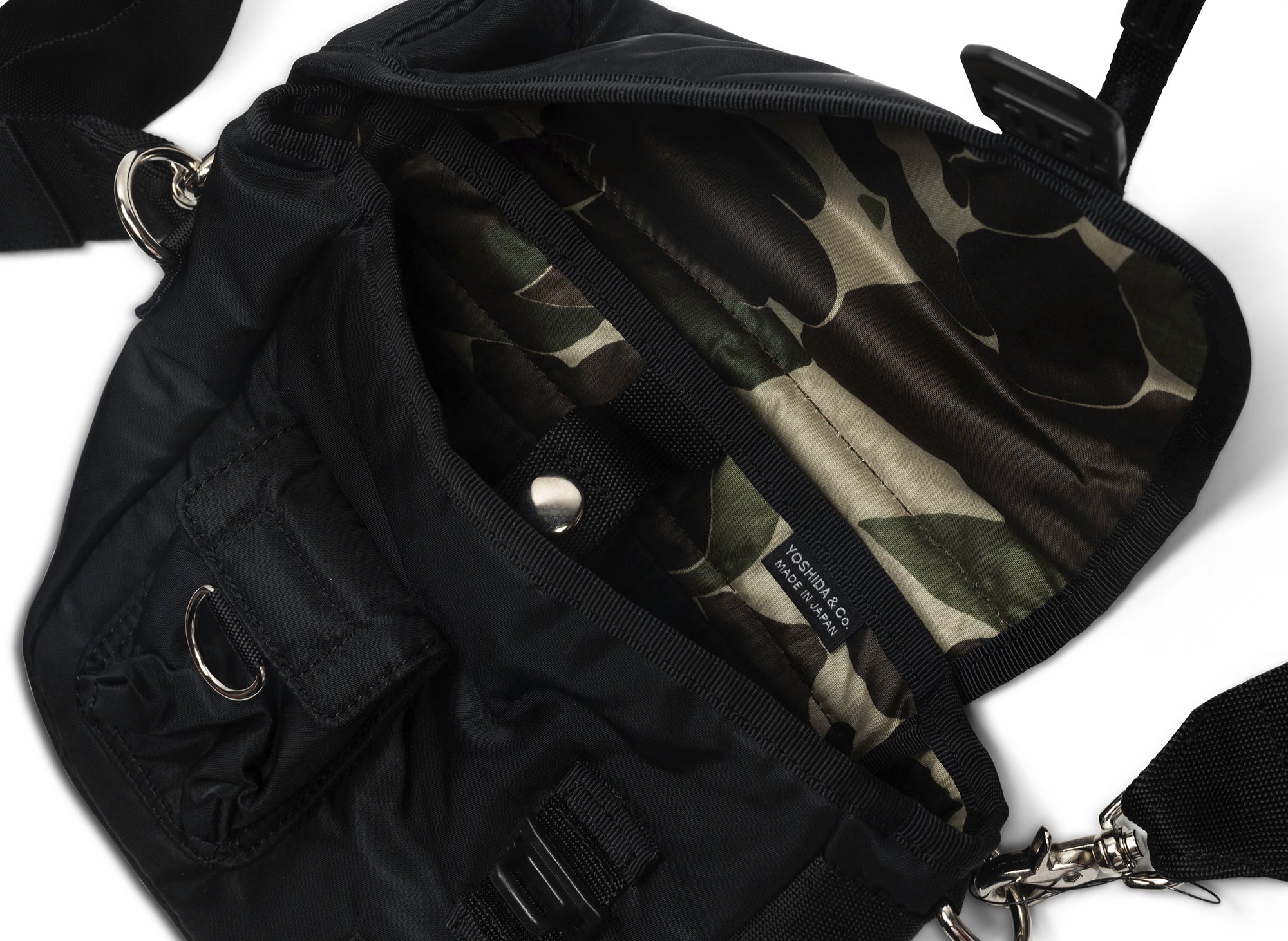 Comme des Garçon HOMME Porter Nylon Cross Body Bag - Image 3