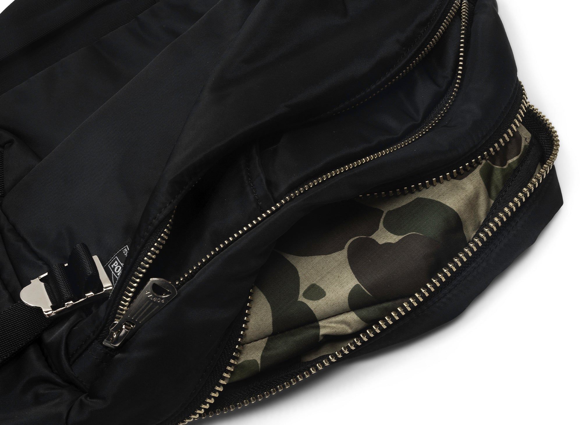 Comme des Garçon HOMME Porter Nylon Zip Bag - Image 3