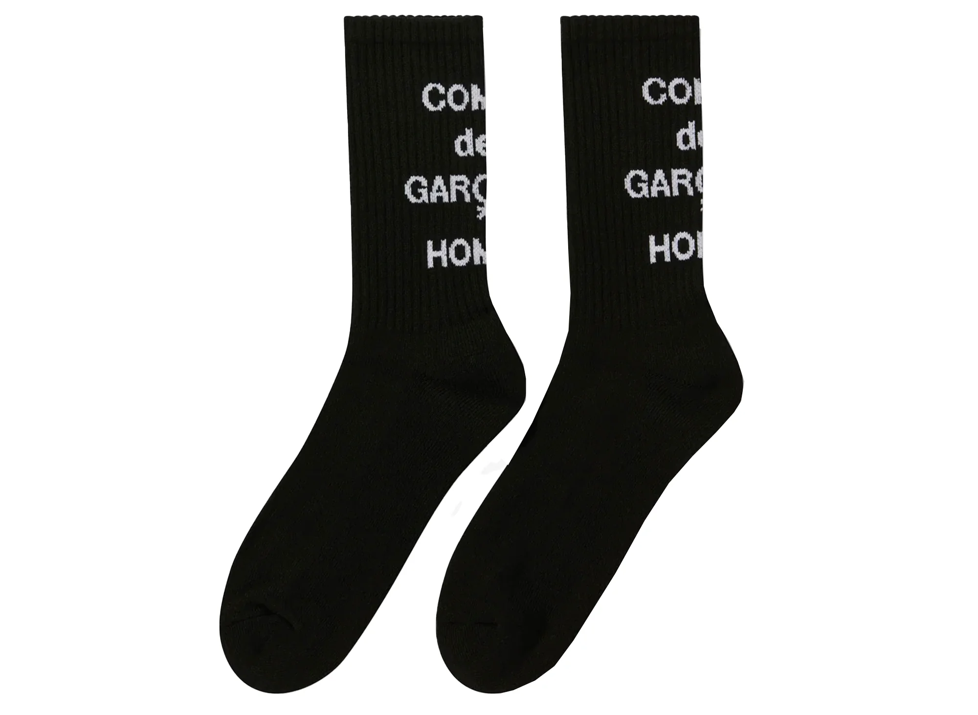 Comme des Garçon HOMME Socks in Black v1 - Image 2
