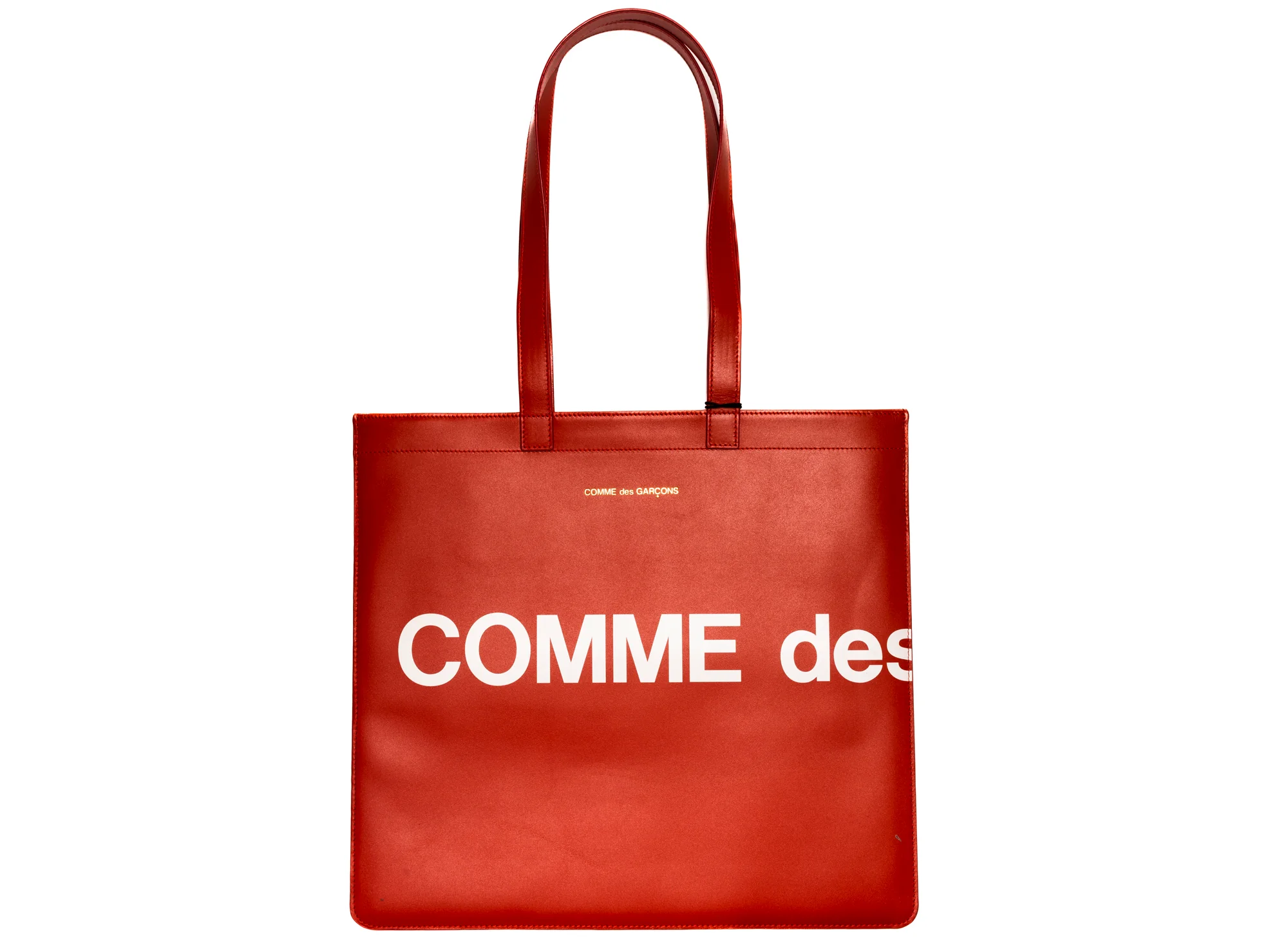 Comme des Garçon Huge Logo Bag in Red