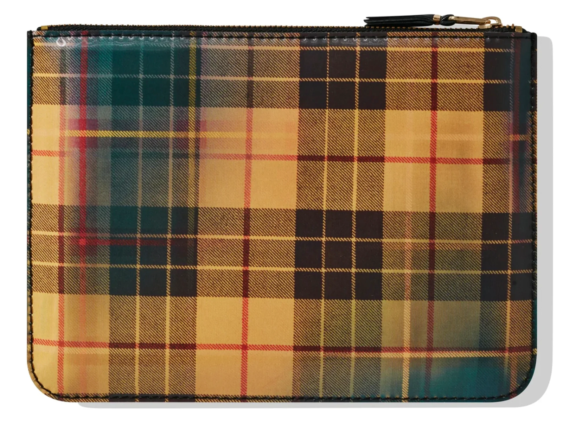 Comme des Garçon Lenticular Tartan SA5100 Wallet 'Yellow/Green' - Image 2