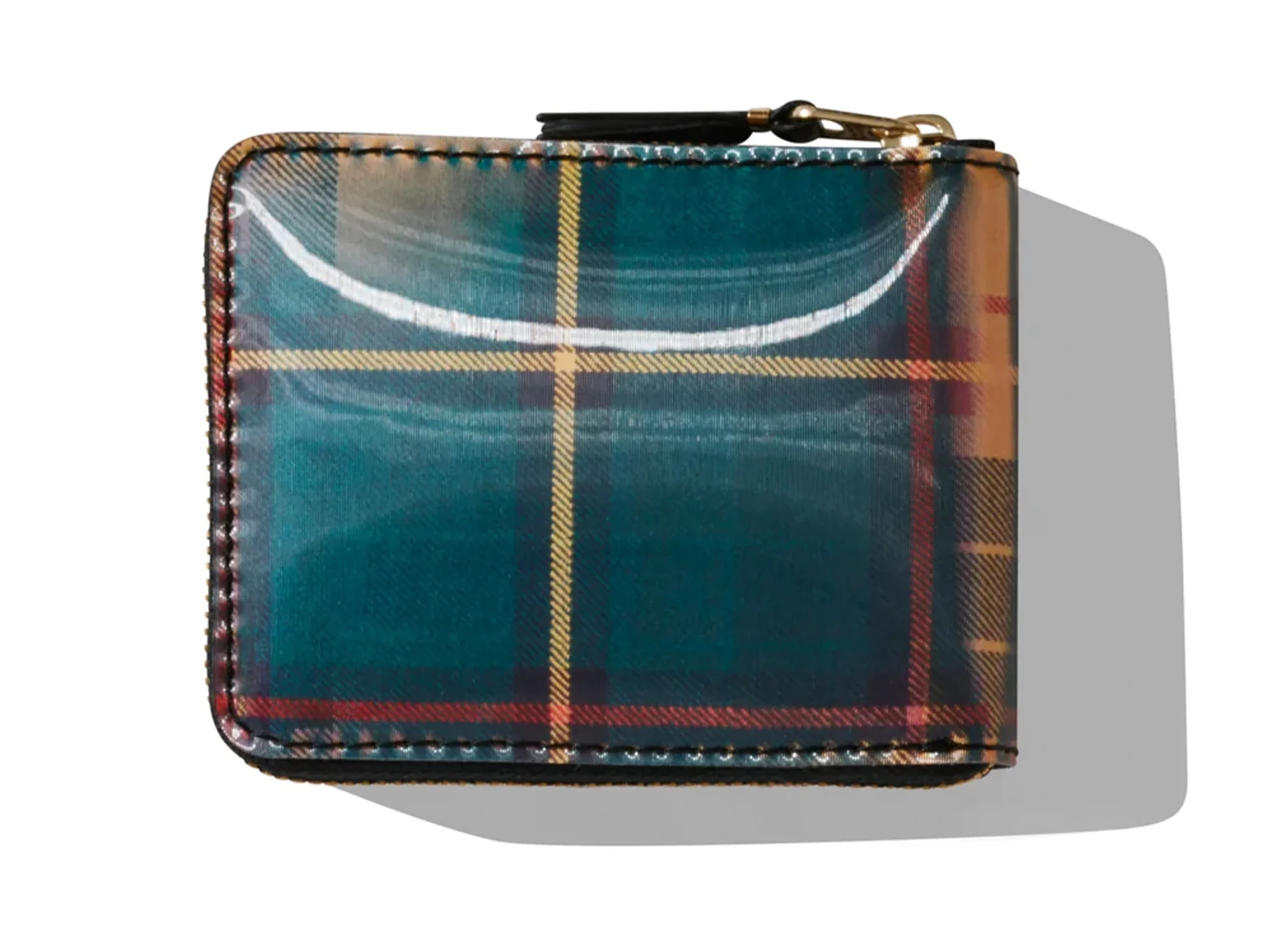 Comme des Garçon Lenticular Tartan SA7100 Wallet 'Yellow/Green' - Image 2