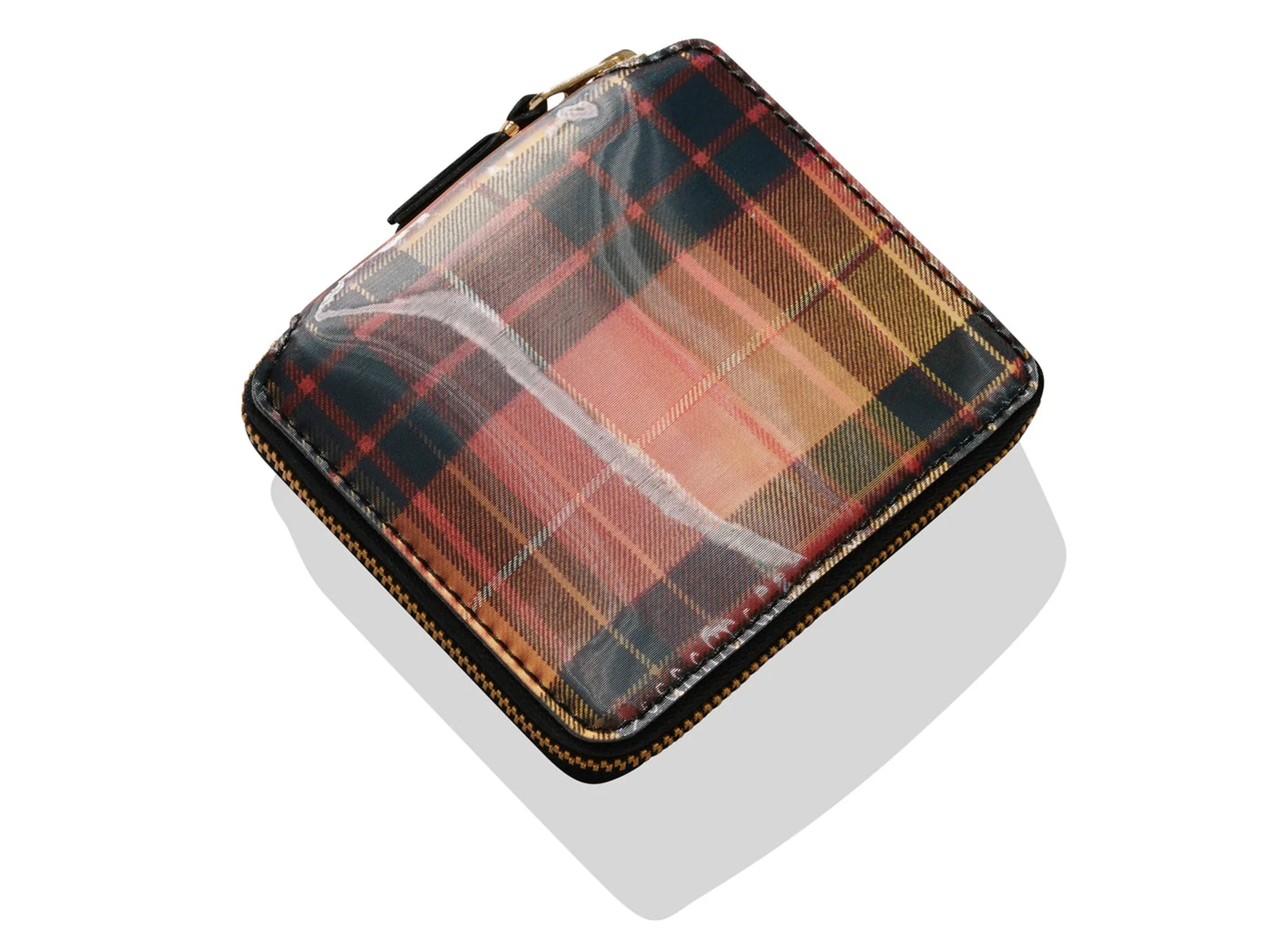 Comme des Garçon Lenticular Tartan SA2100 Wallet 'Red/Yellow' - Image 3