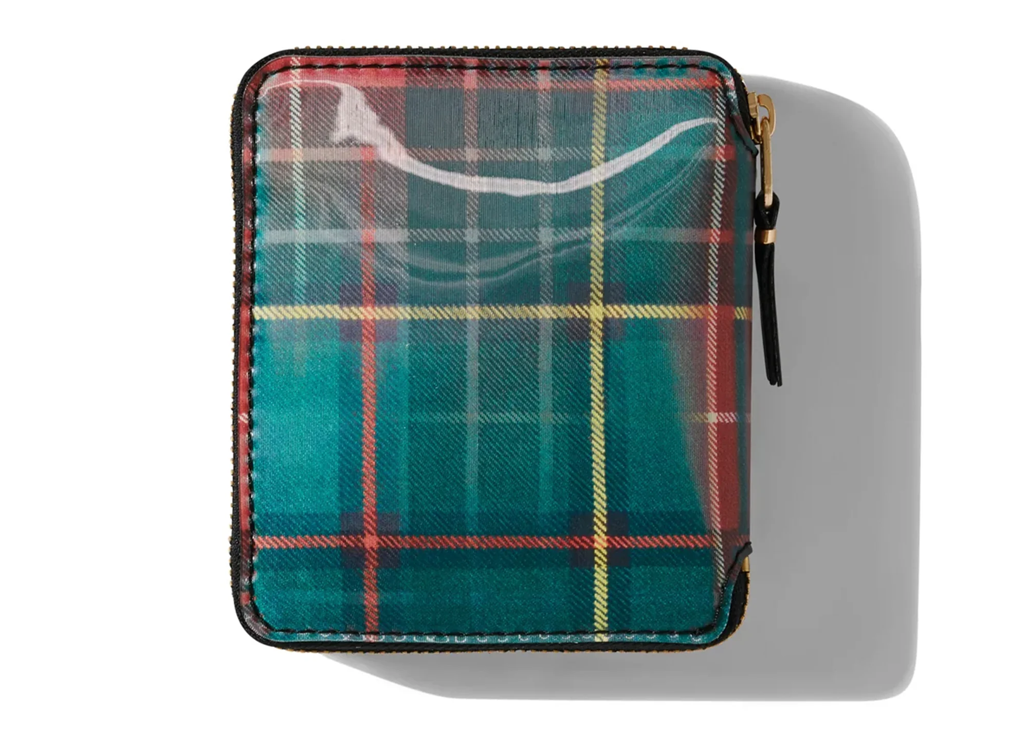 Comme des Garçon Lenticular Tartan SA2100 Wallet 'Red/Green' - Image 2