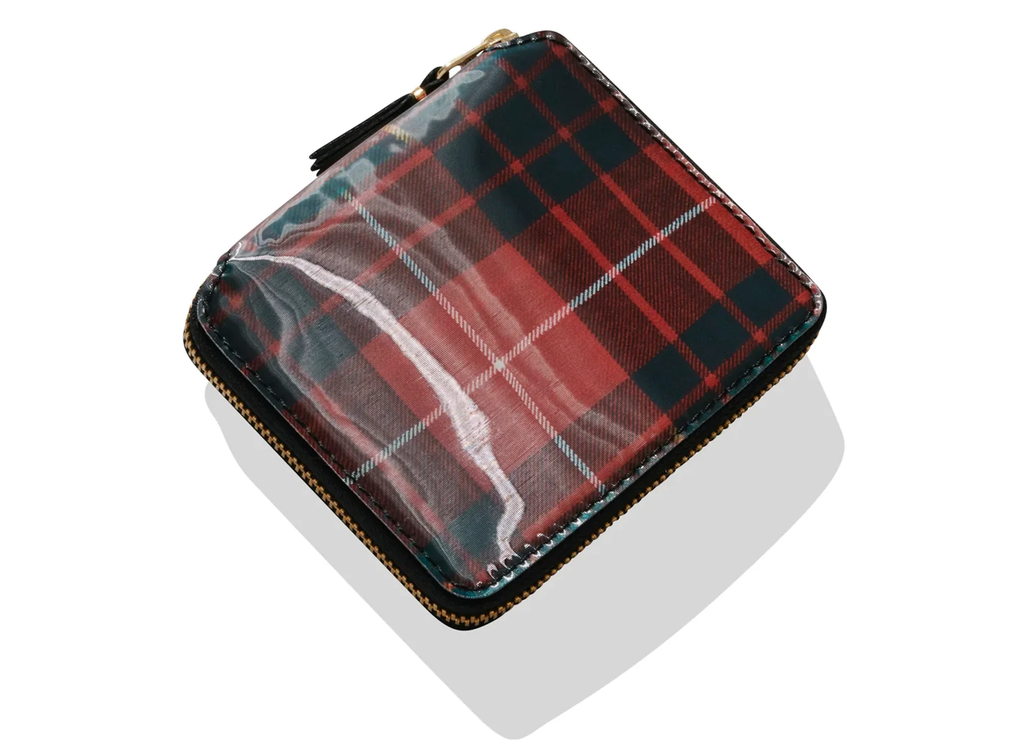 Comme des Garçon Lenticular Tartan SA2100 Wallet 'Red/Green' - Image 3