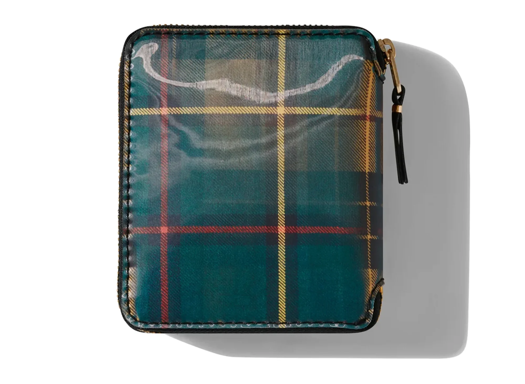 Comme des Garçon Lenticular Tartan SA2100 Wallet 'Yellow/Green' - Image 2