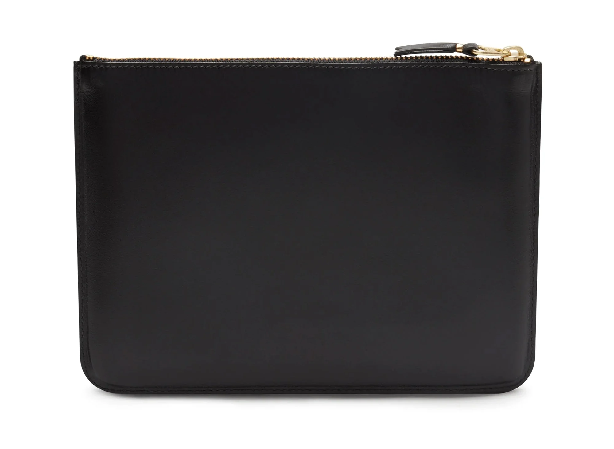 Comme des Garçon Outside Pocket Zip Pouch in Black - Image 2