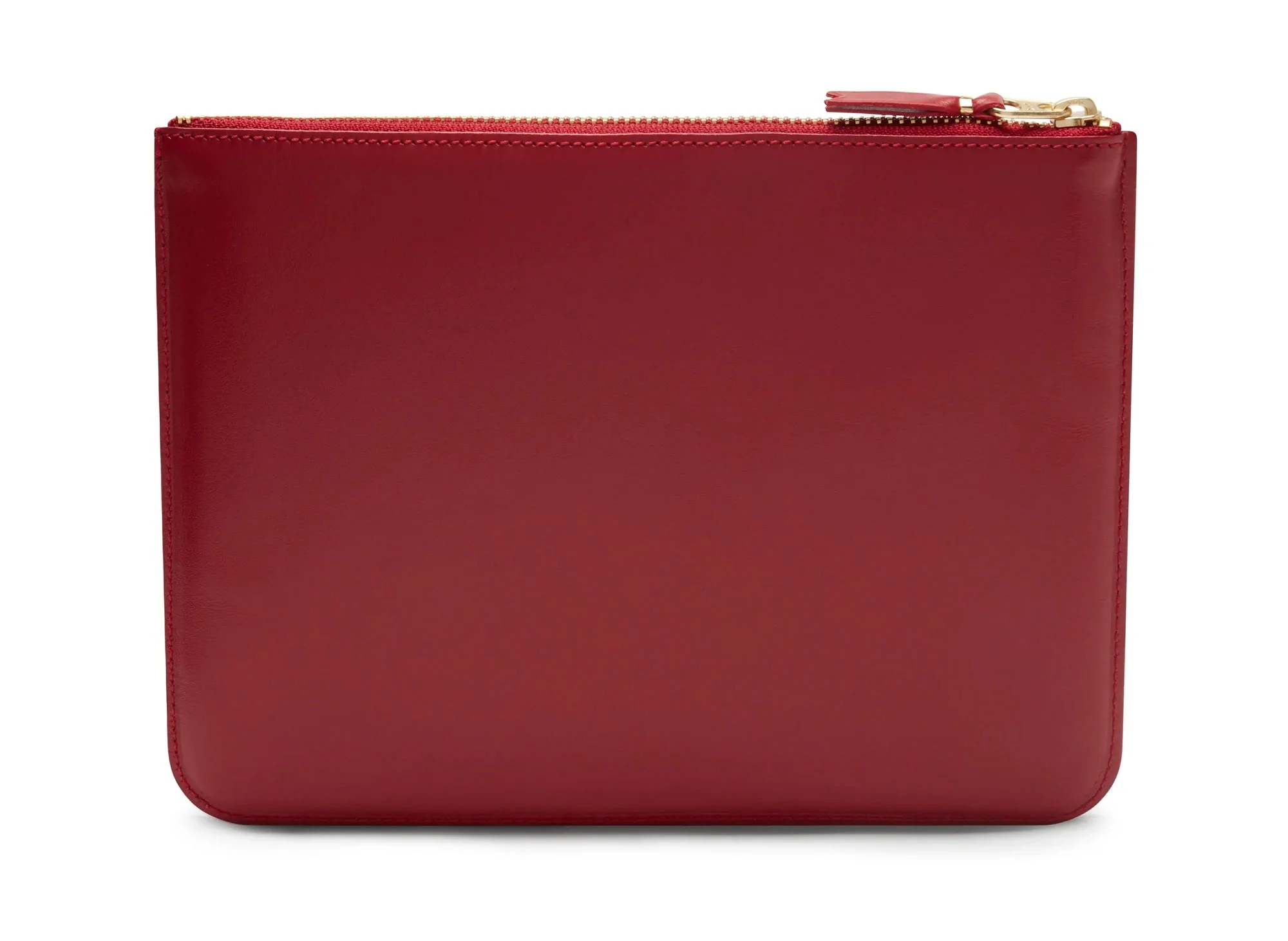 Comme des Garçon Outside Pocket Zip Pouch in Red - Image 3