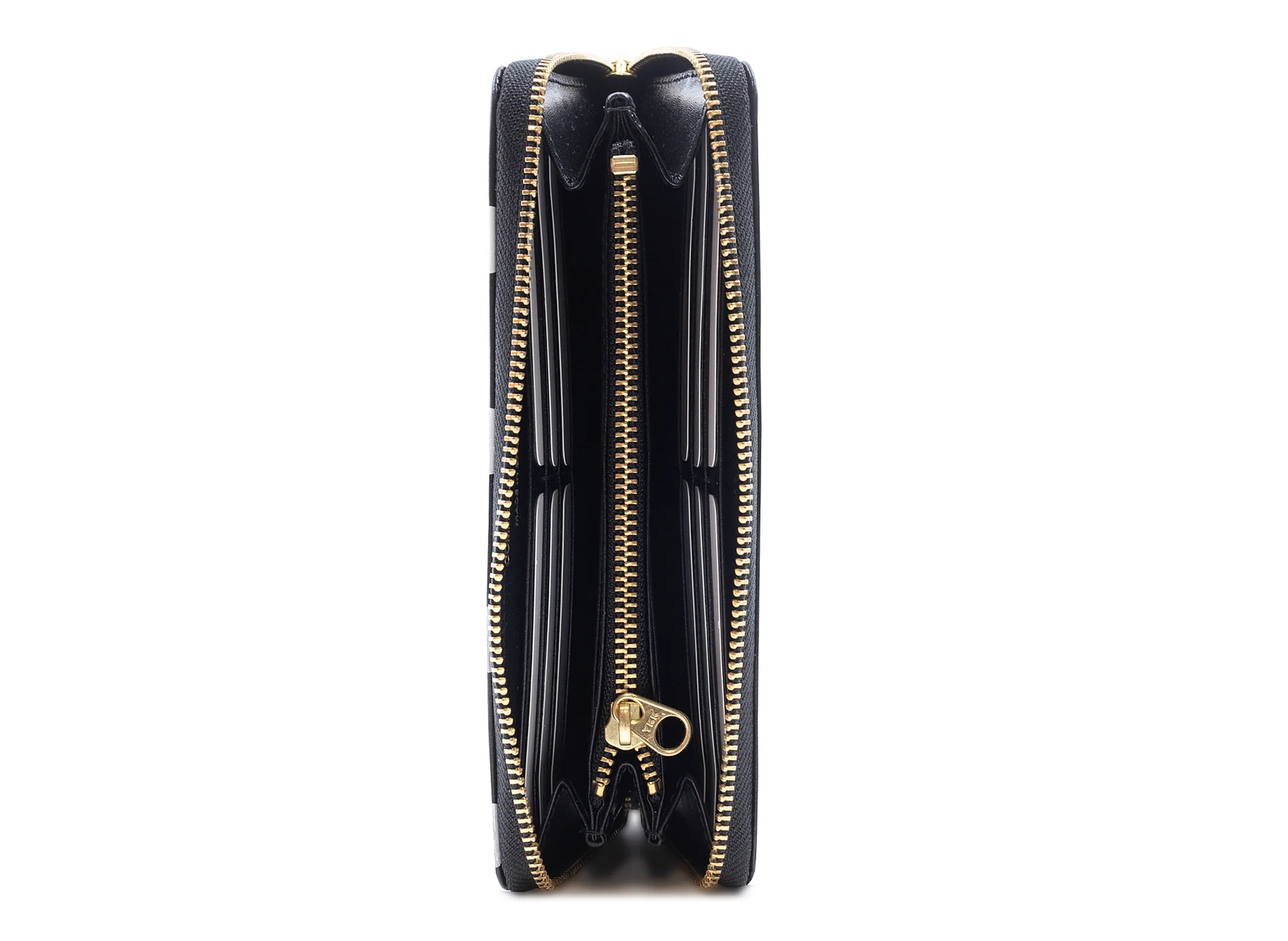 Comme des Garçon Polka Dots Printed Wallet in Black - Image 2