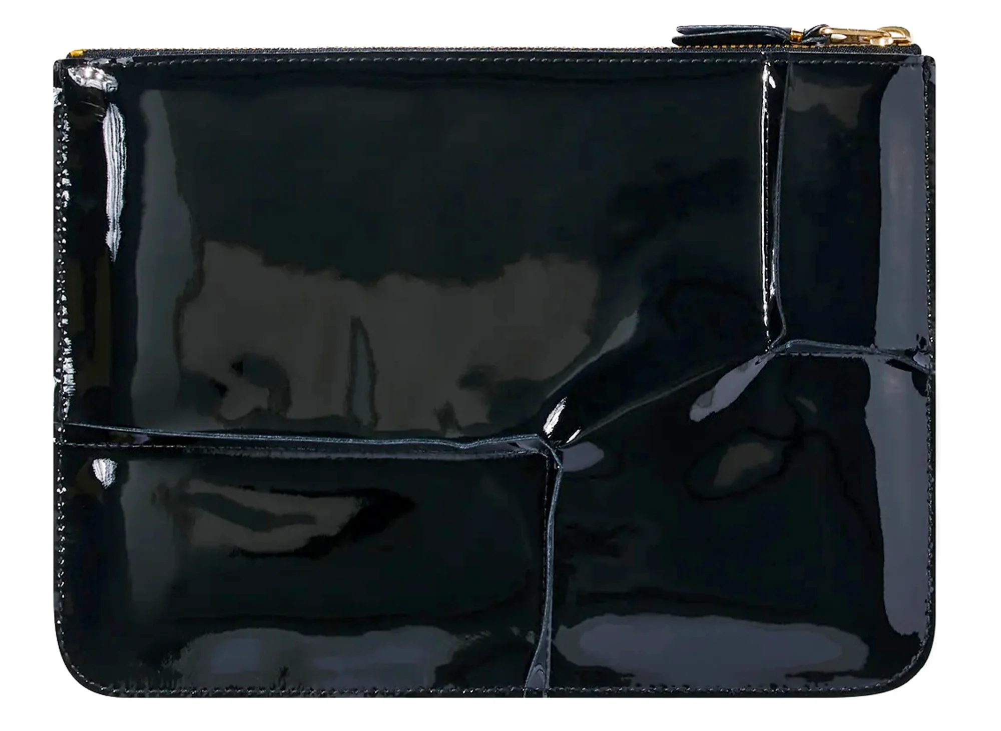 Comme des Garçon Reversed Hem Zip Pouch Wallet - Image 2
