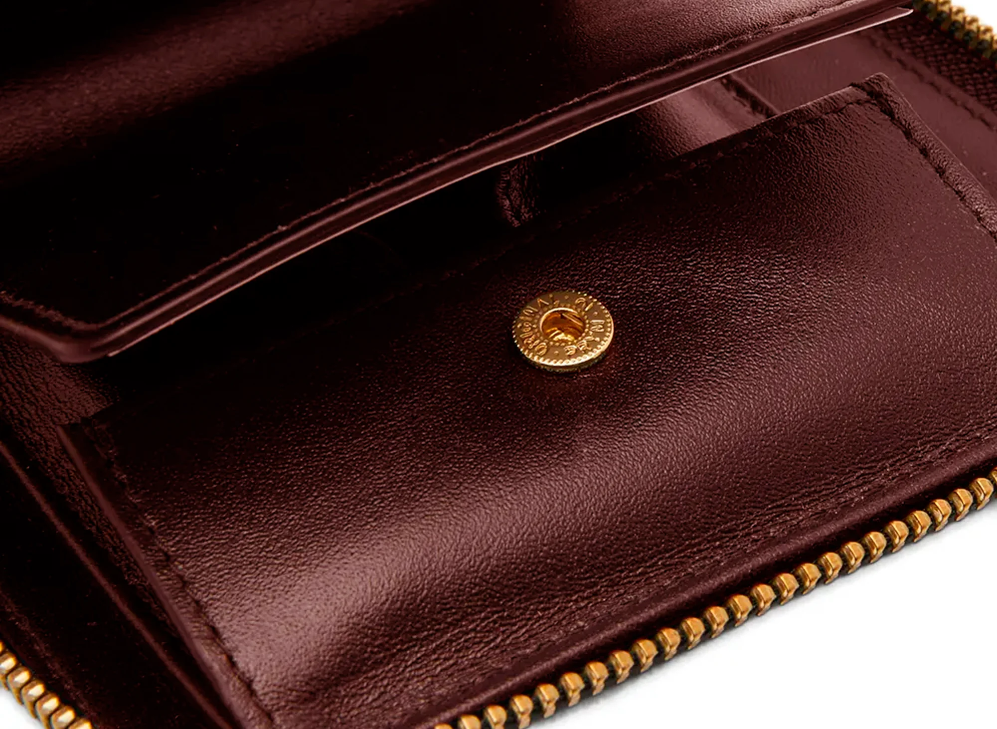Comme des Garçon SA2100 Zipper Pull Wallet in Red - Image 2