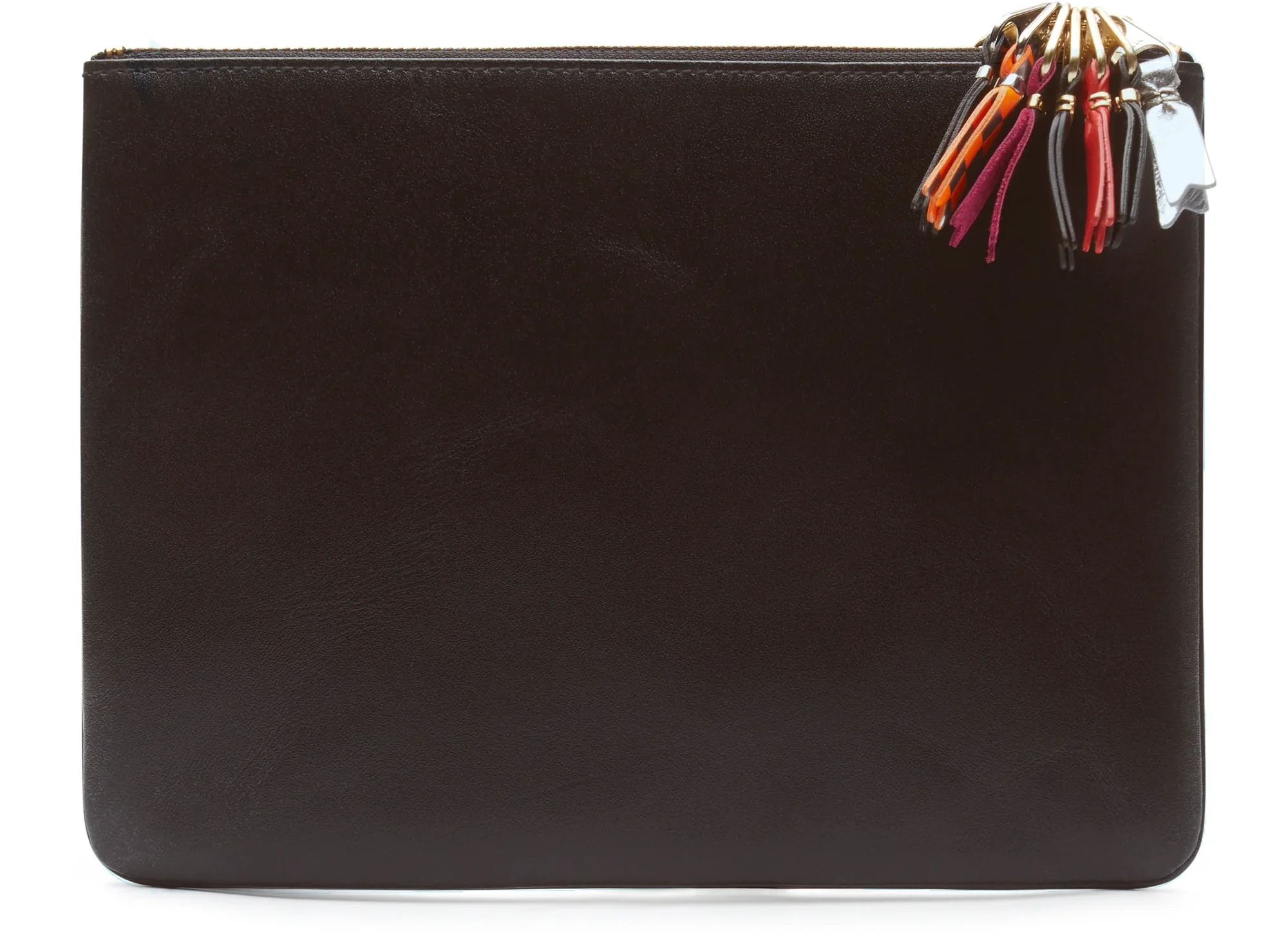 Comme des Garçon SA5100 Zipper Pull Wallet in Brown - Image 2