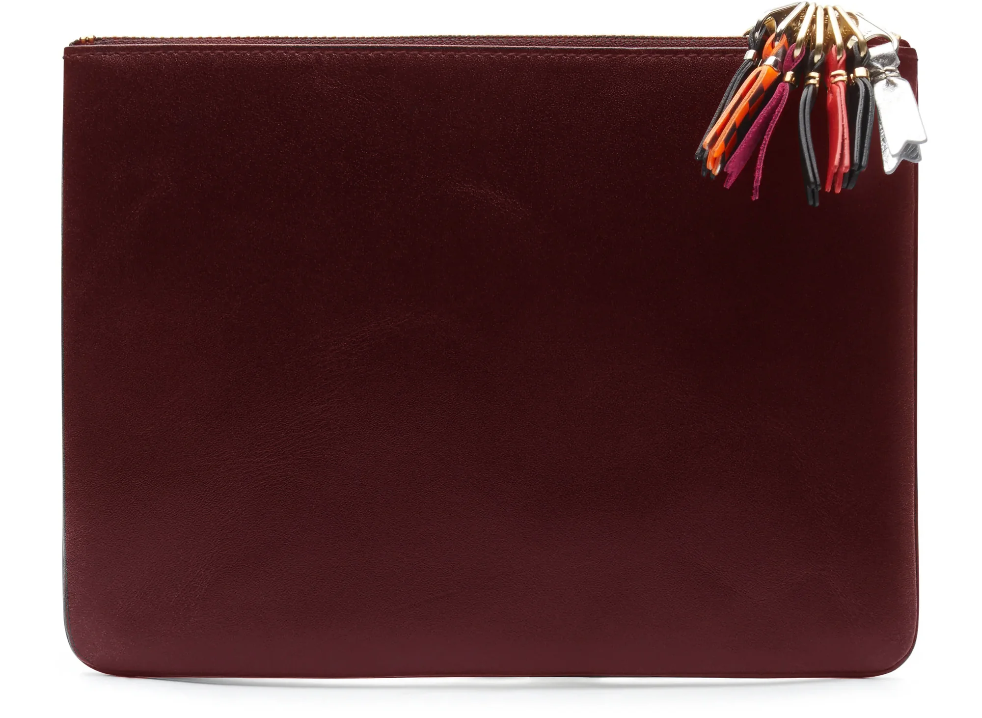 Comme des Garçon SA5100 Zipper Pull Wallet in Red - Image 2