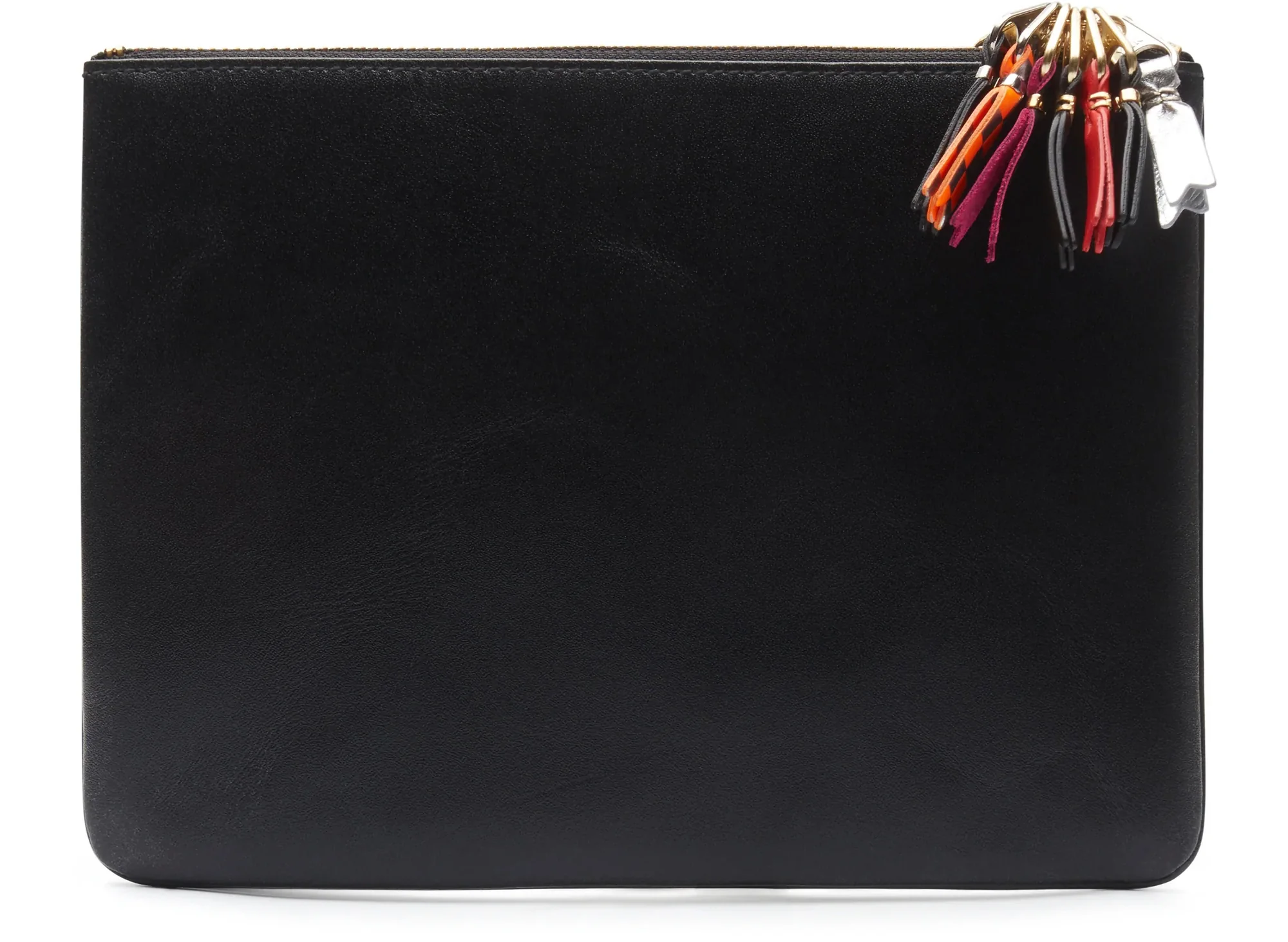 Comme des Garçon SA5100 Zipper Pull Wallet in Black - Image 2