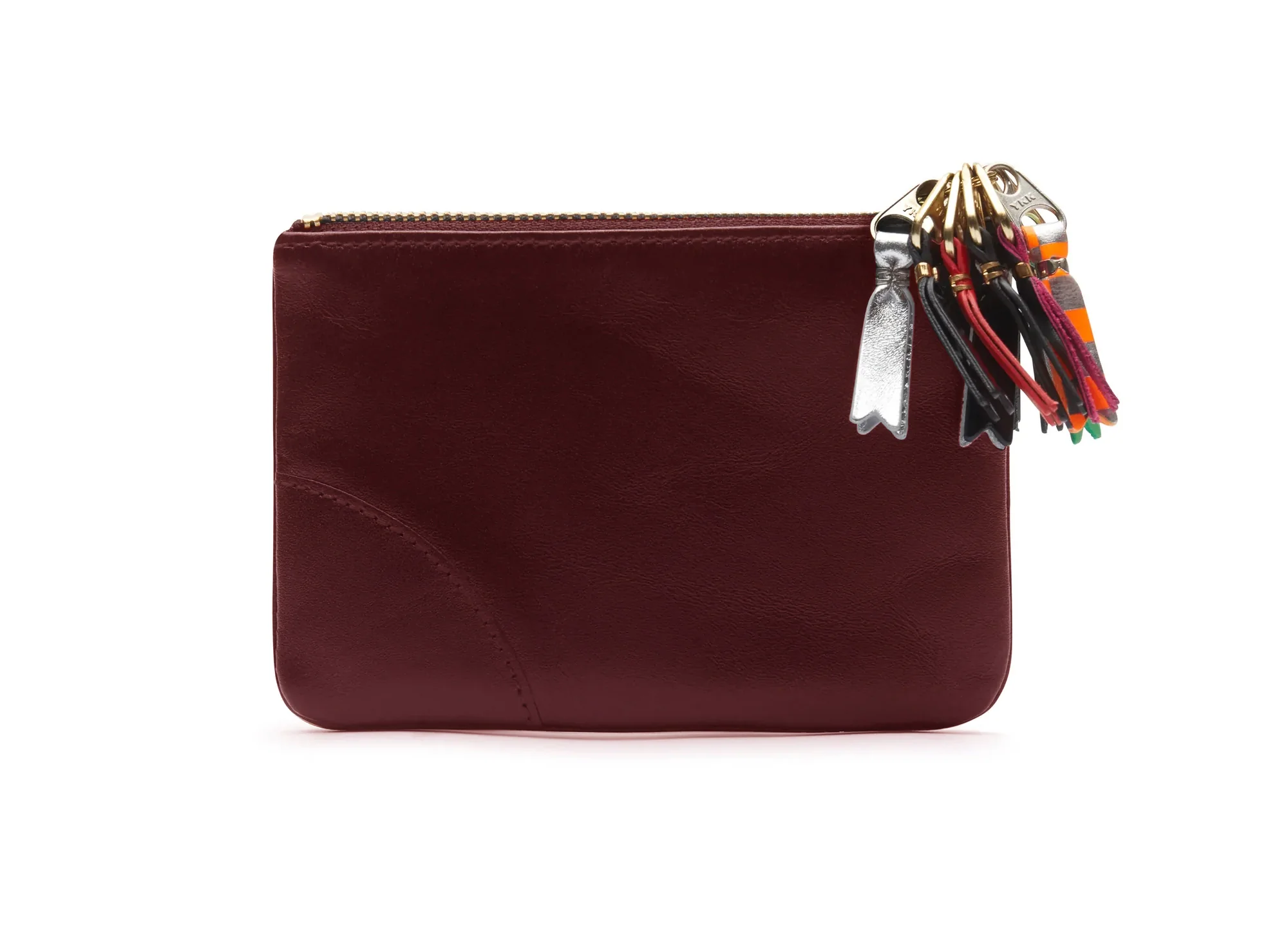 Comme des Garçon SA8100 Zipper Pull Wallet in Red - Image 2