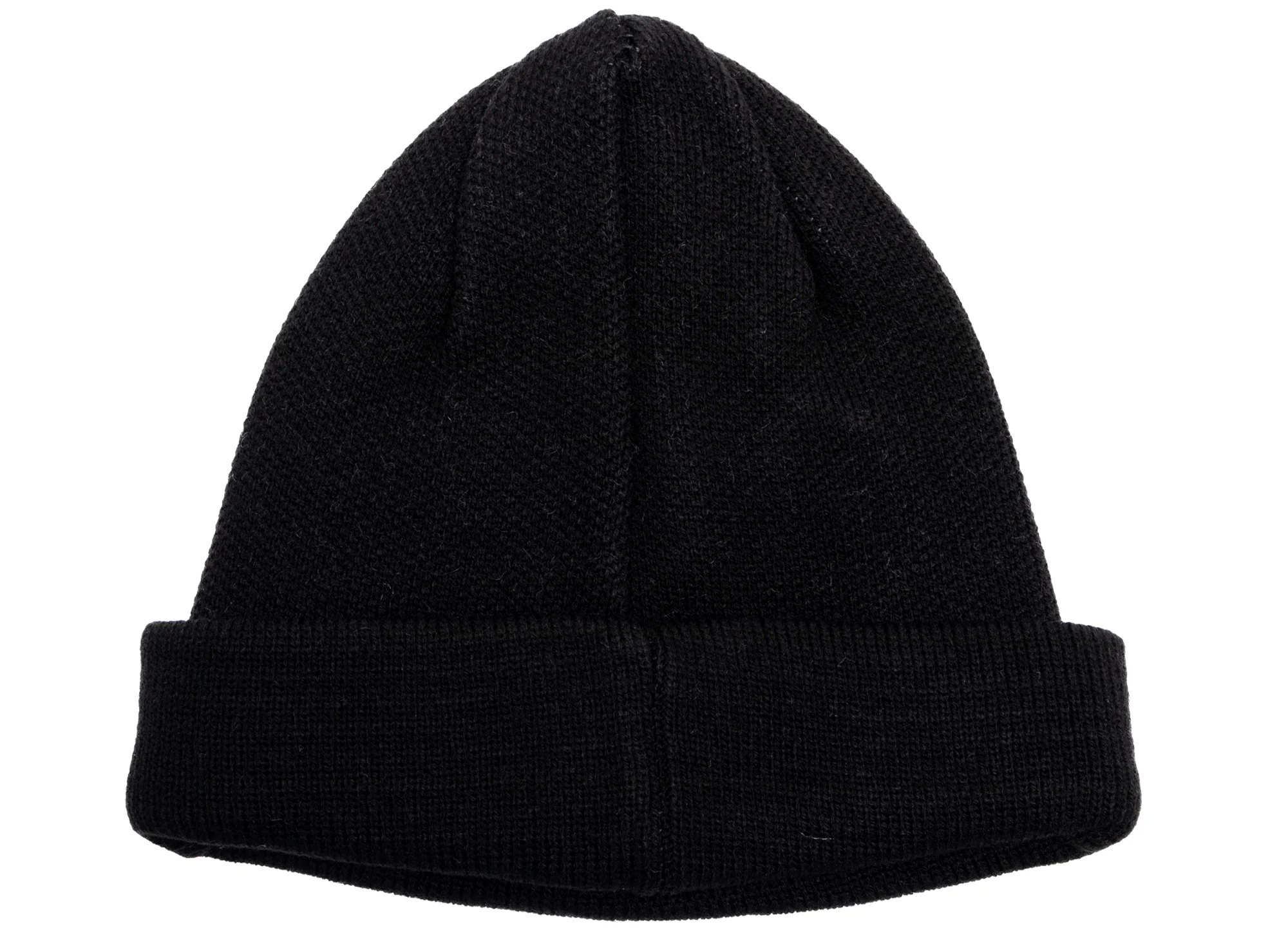 Comme des Garçon SHIRT Live Free Jacquard Beanie in Black - Image 2