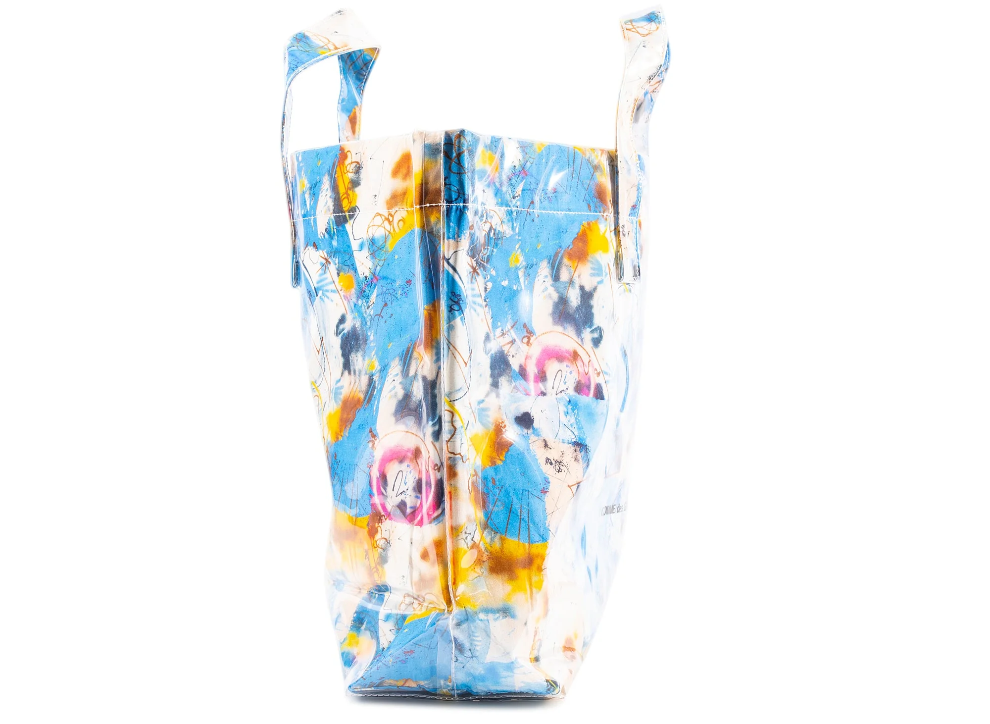 Comme des Garçon SHIRT x Futura Print Shopper Bag in Blue - Image 2