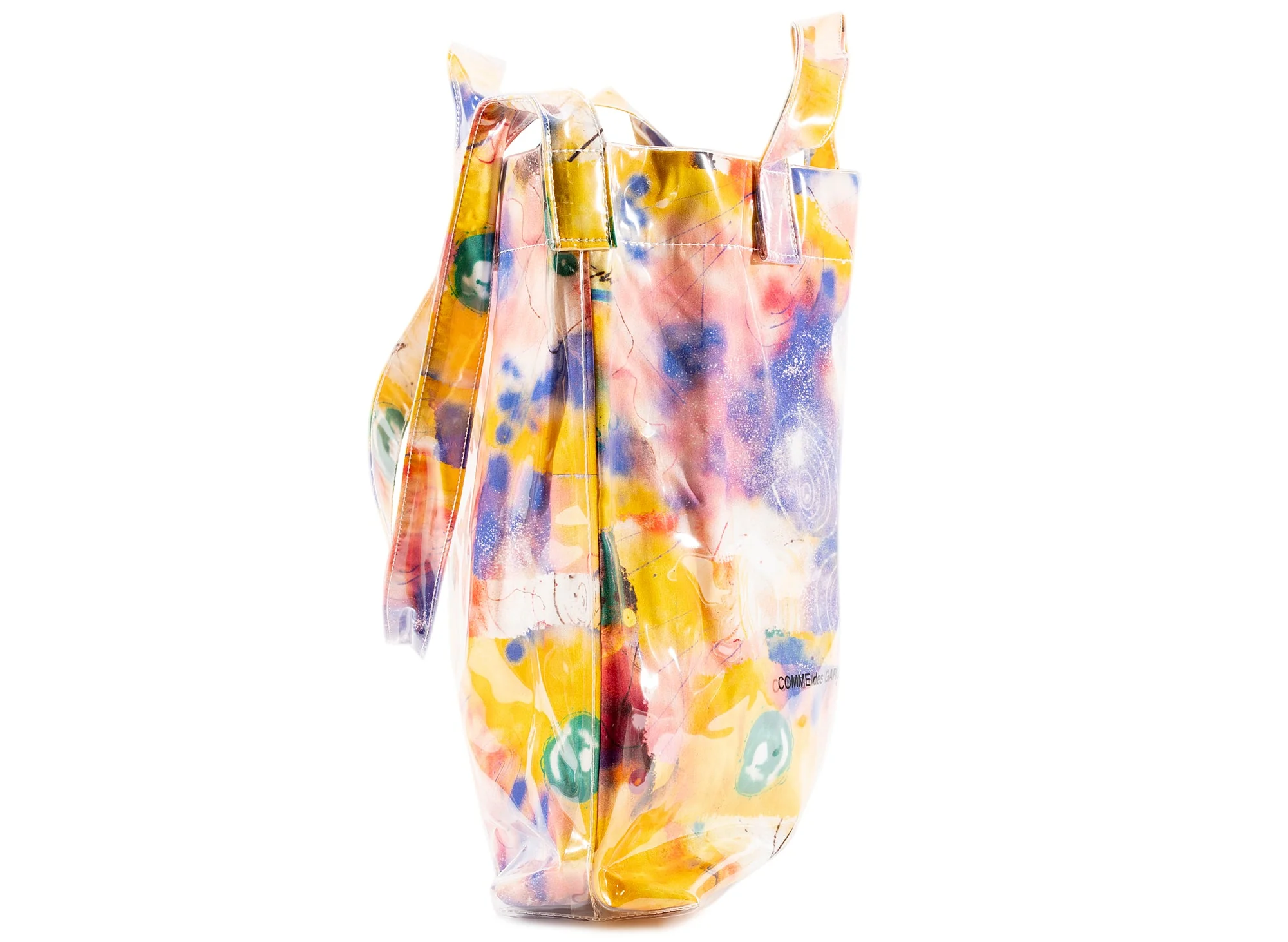 Comme des Garçon SHIRT x Futura Tote Bag in Yellow - Image 2