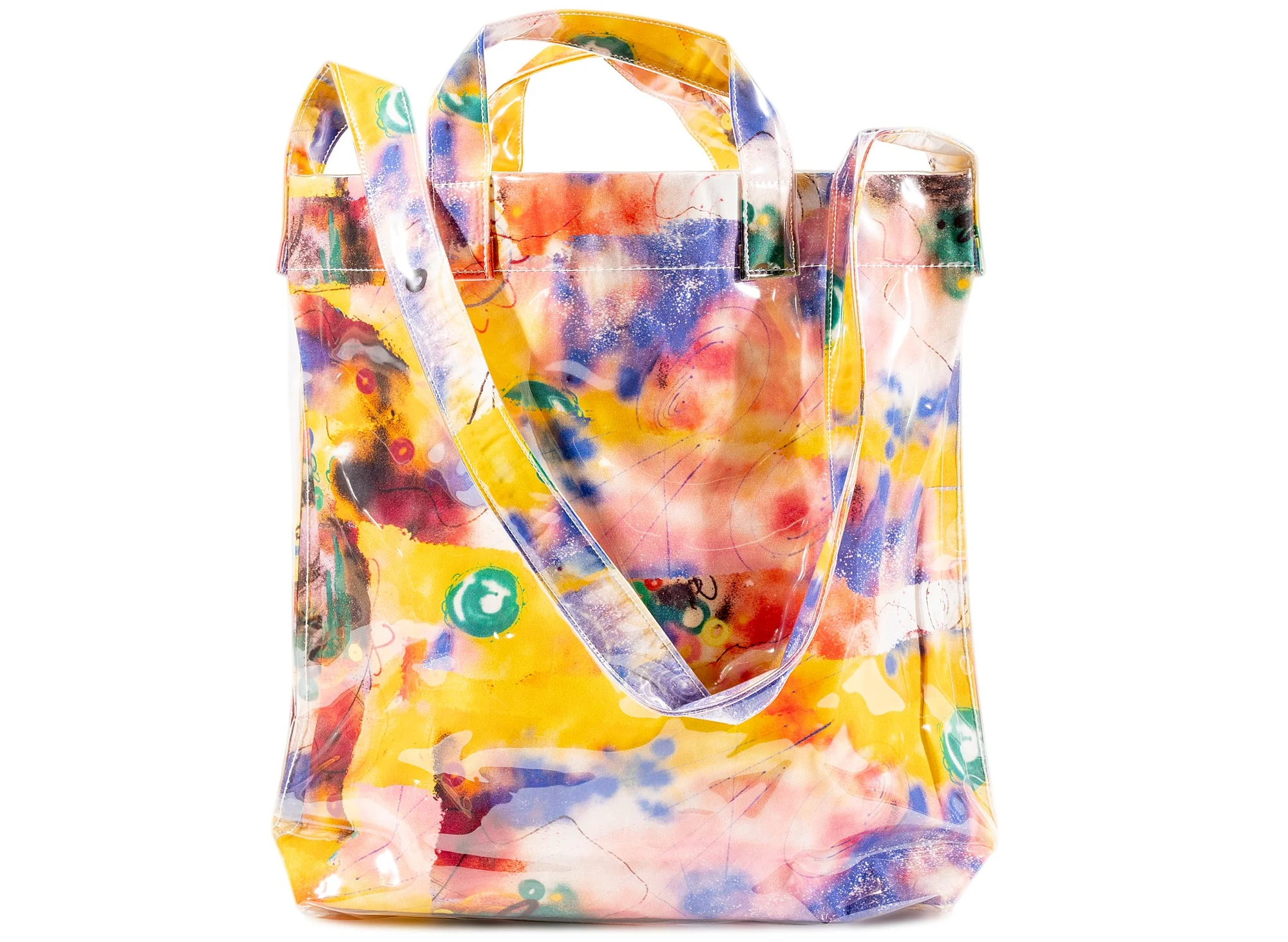 Comme des Garçon SHIRT x Futura Tote Bag in Yellow - Image 3