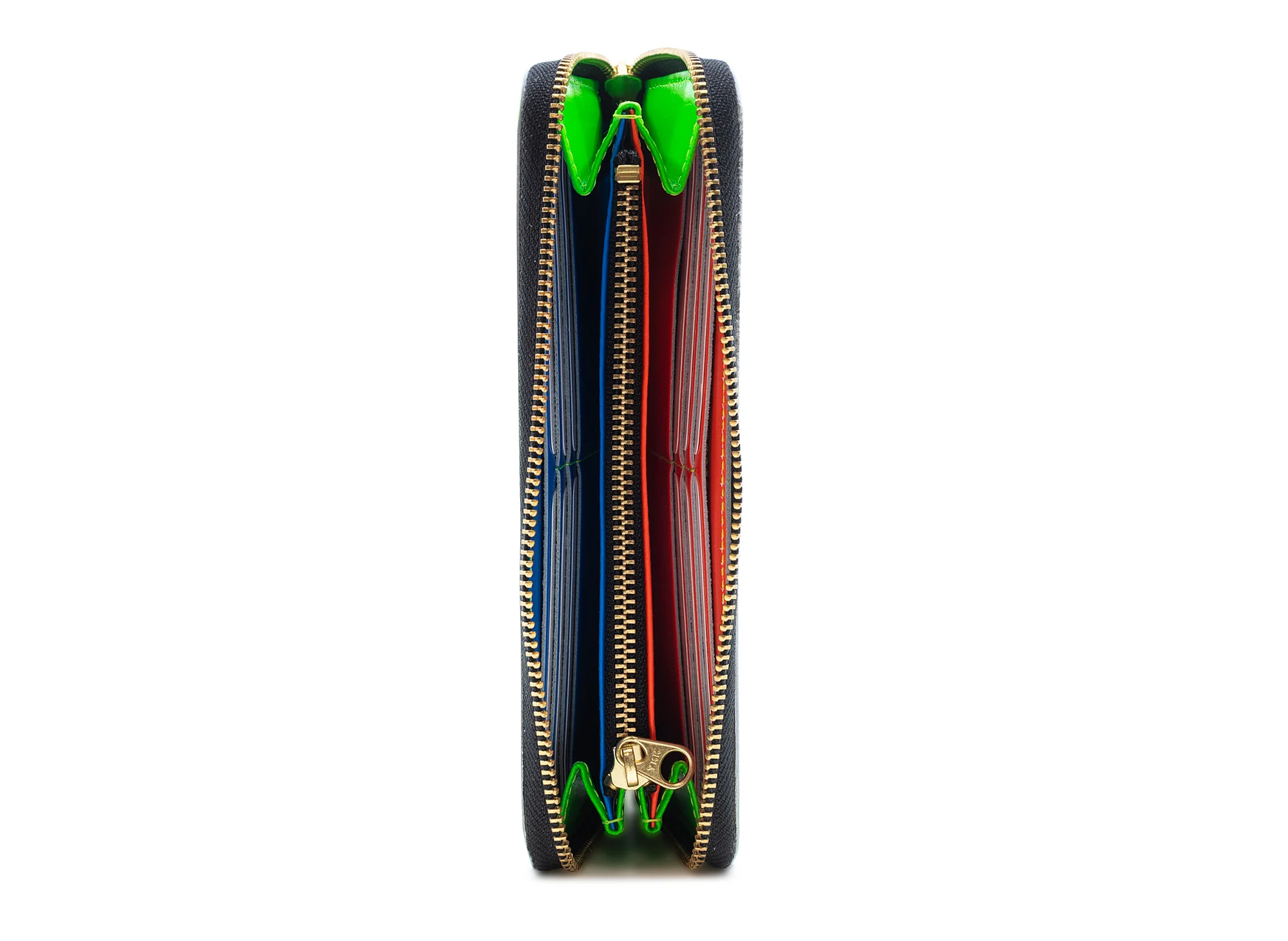Comme des Garçon Super Fluo Wallet in Green - Image 2