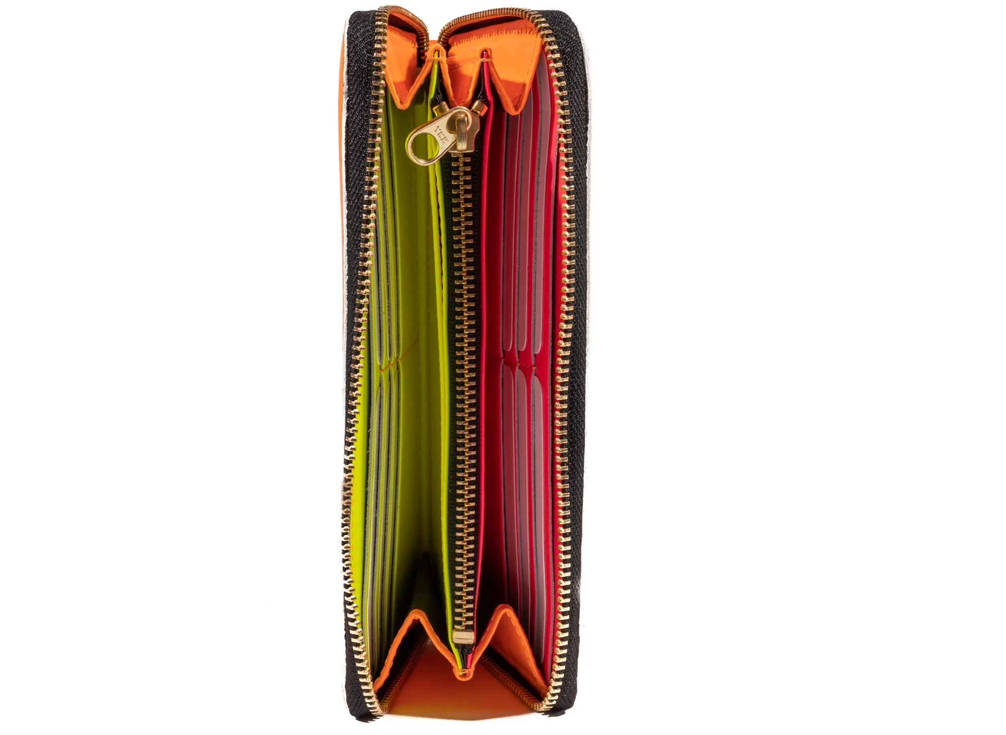 Comme des Garçon Super Fluo Wallet in Light Orange - Image 2