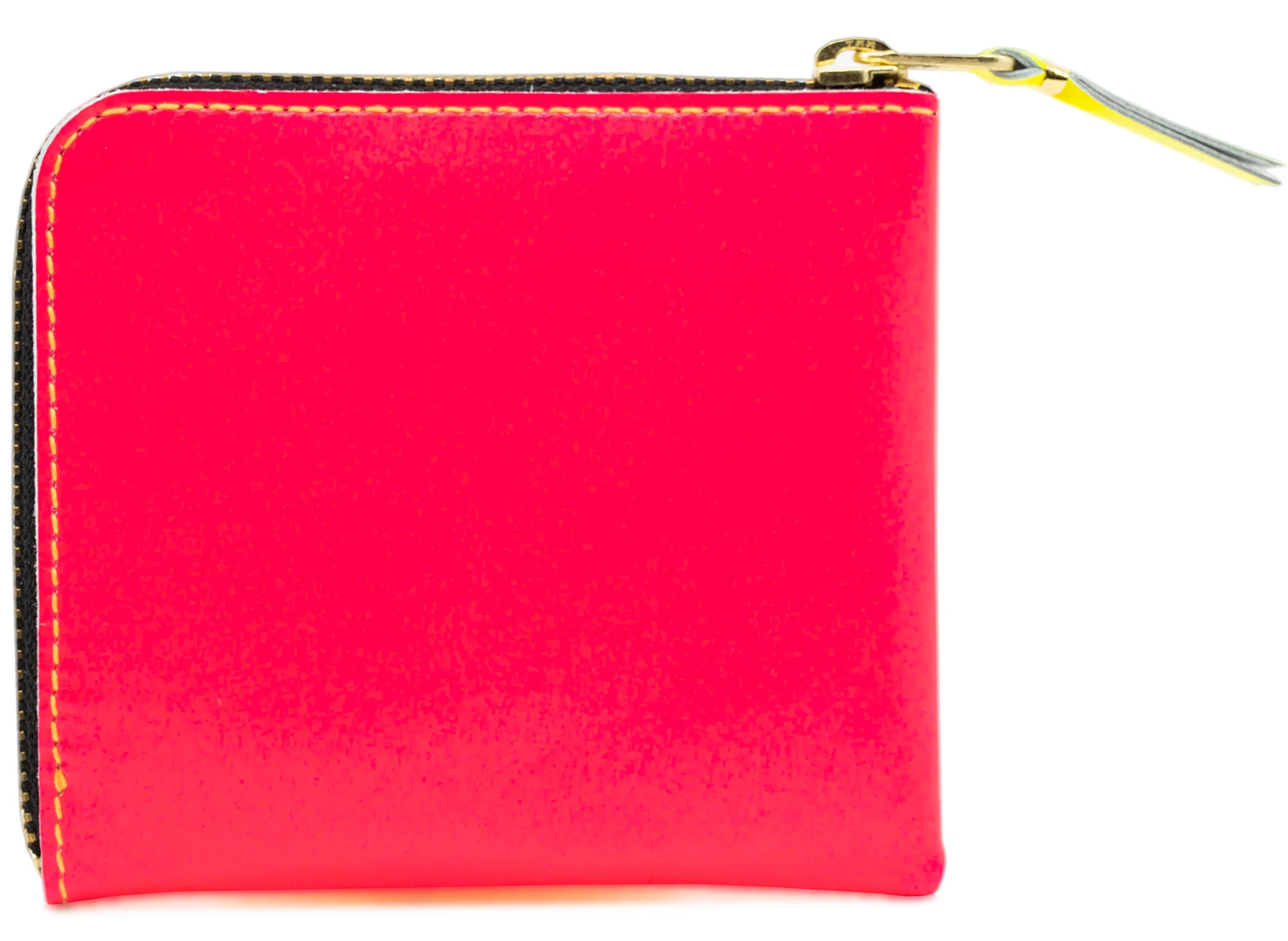 Comme des Garçon Super Fluo Wallet in Orange/Pink - Image 2