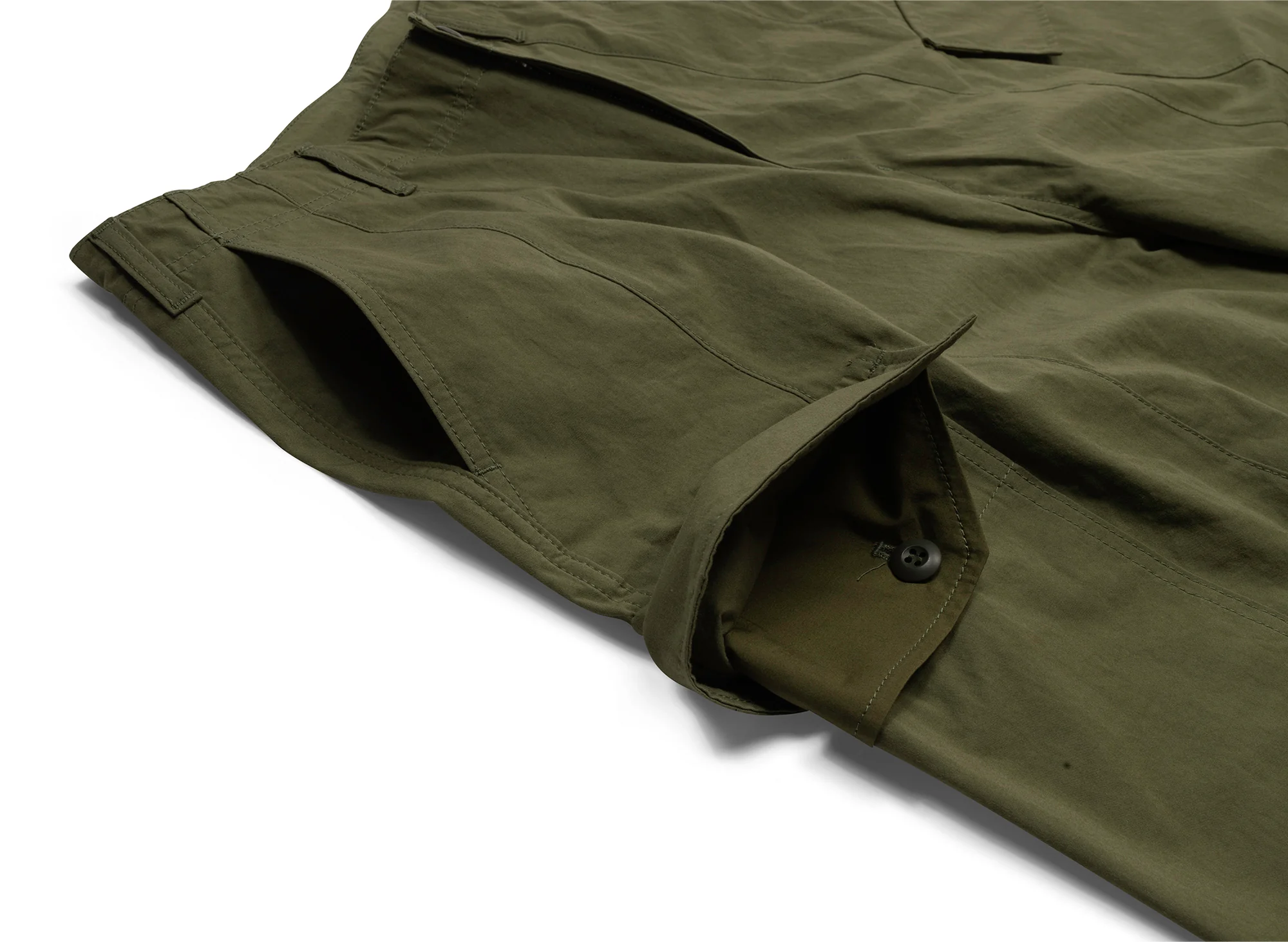 Comme des Garçons HOMME Cargo Pants in Olive - Image 2