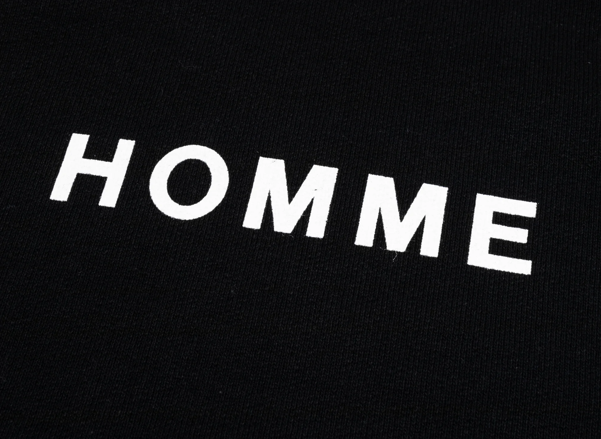 Comme des Garçons HOMME Logo Hoodie in Black - Image 2