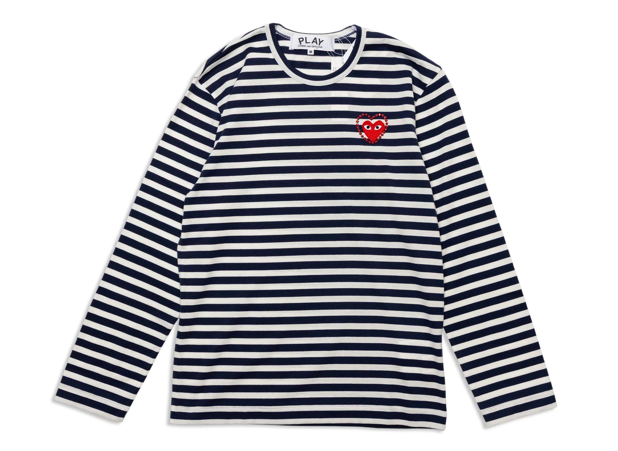 Comme des Garçons PLAY Metal Stone Emblem L/S Tee