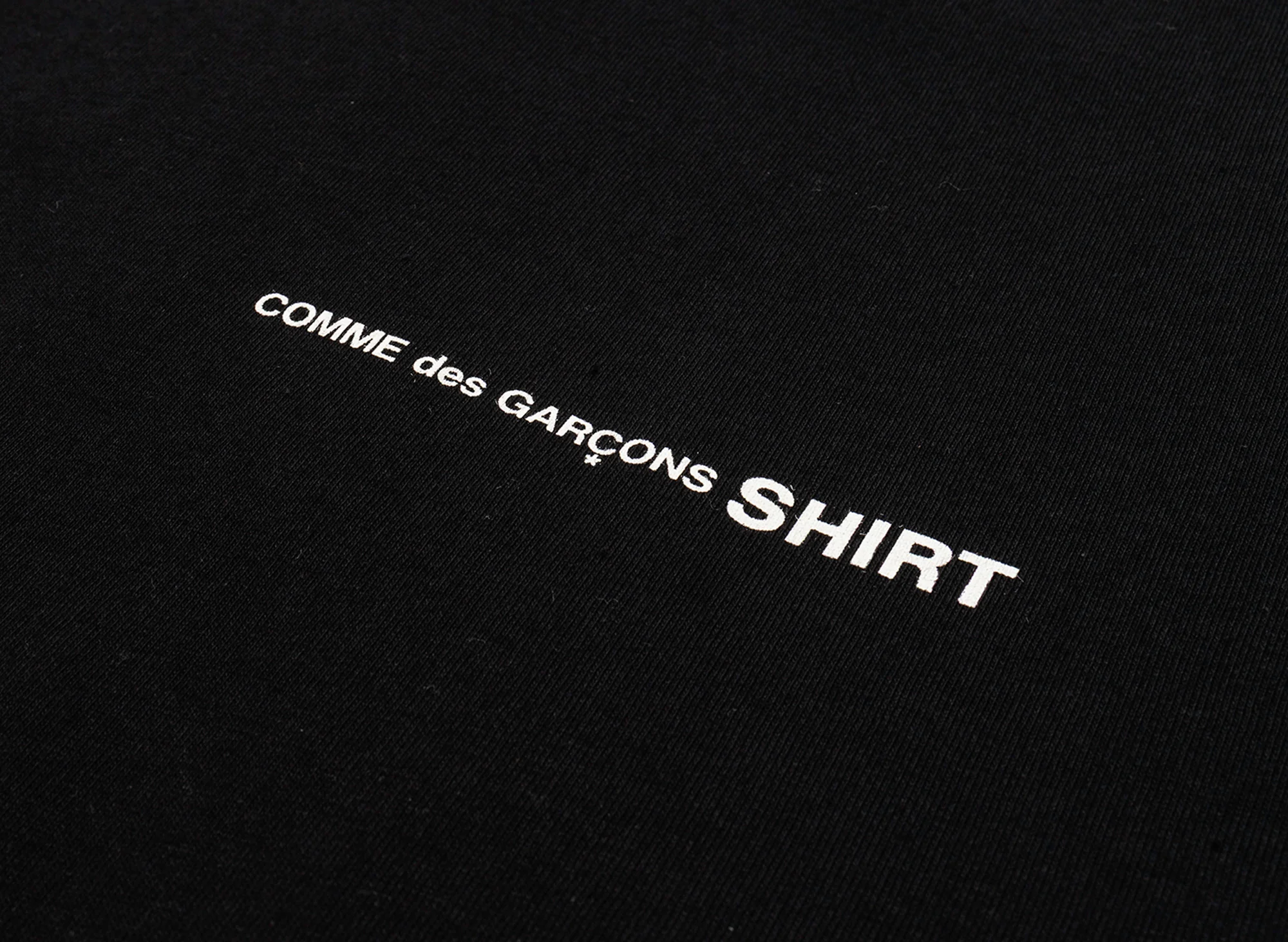 Comme des Garçons SHIRT Core Logo Tee in Black - Image 2
