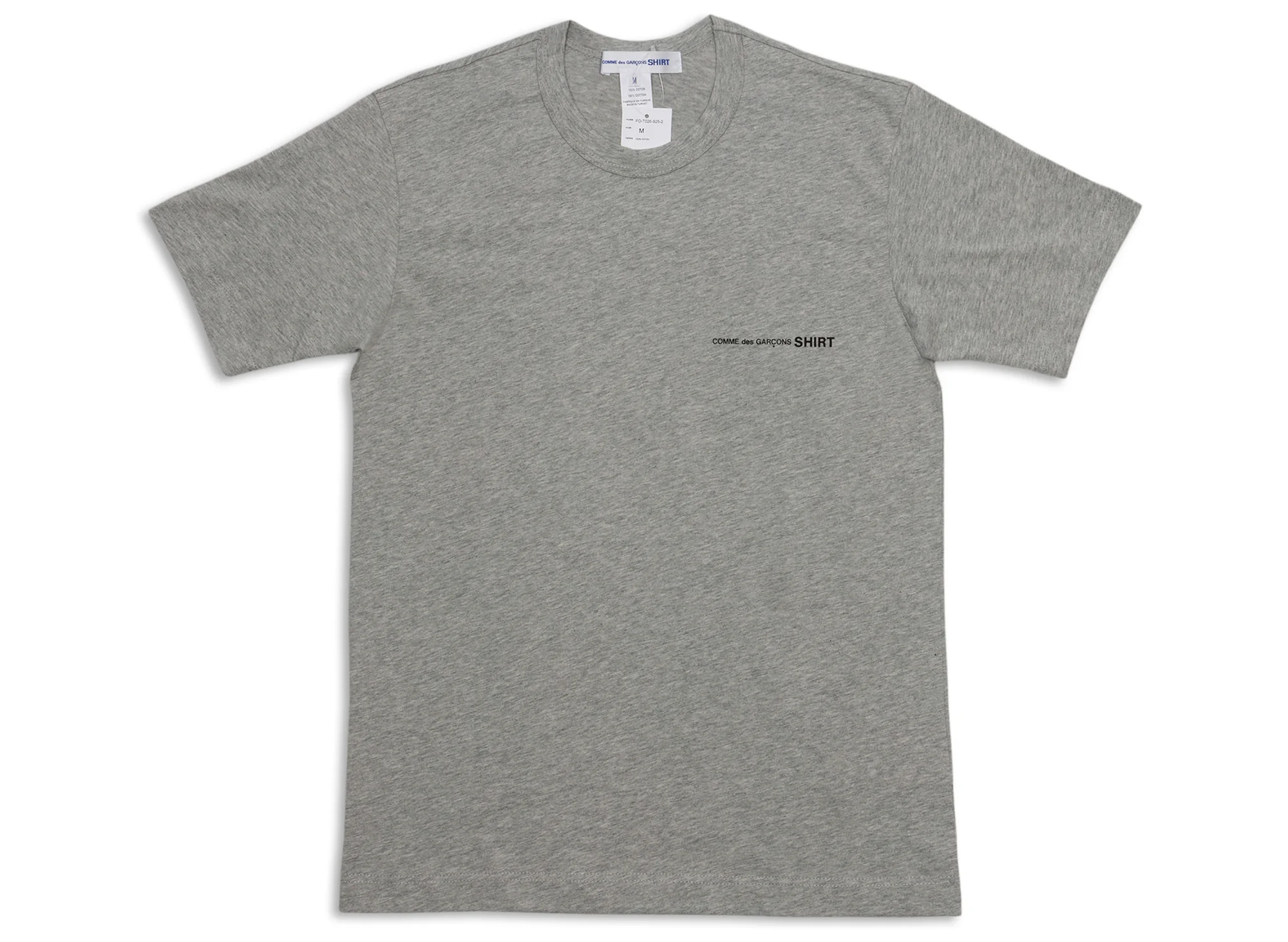 Comme des Garçons SHIRT Core Logo Tee in Grey