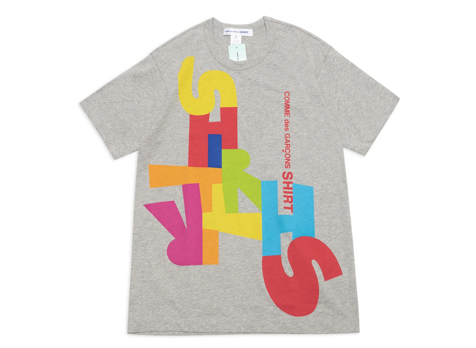 Comme des Garçons SHIRT Knit T-Shirt in Top Grey / Print