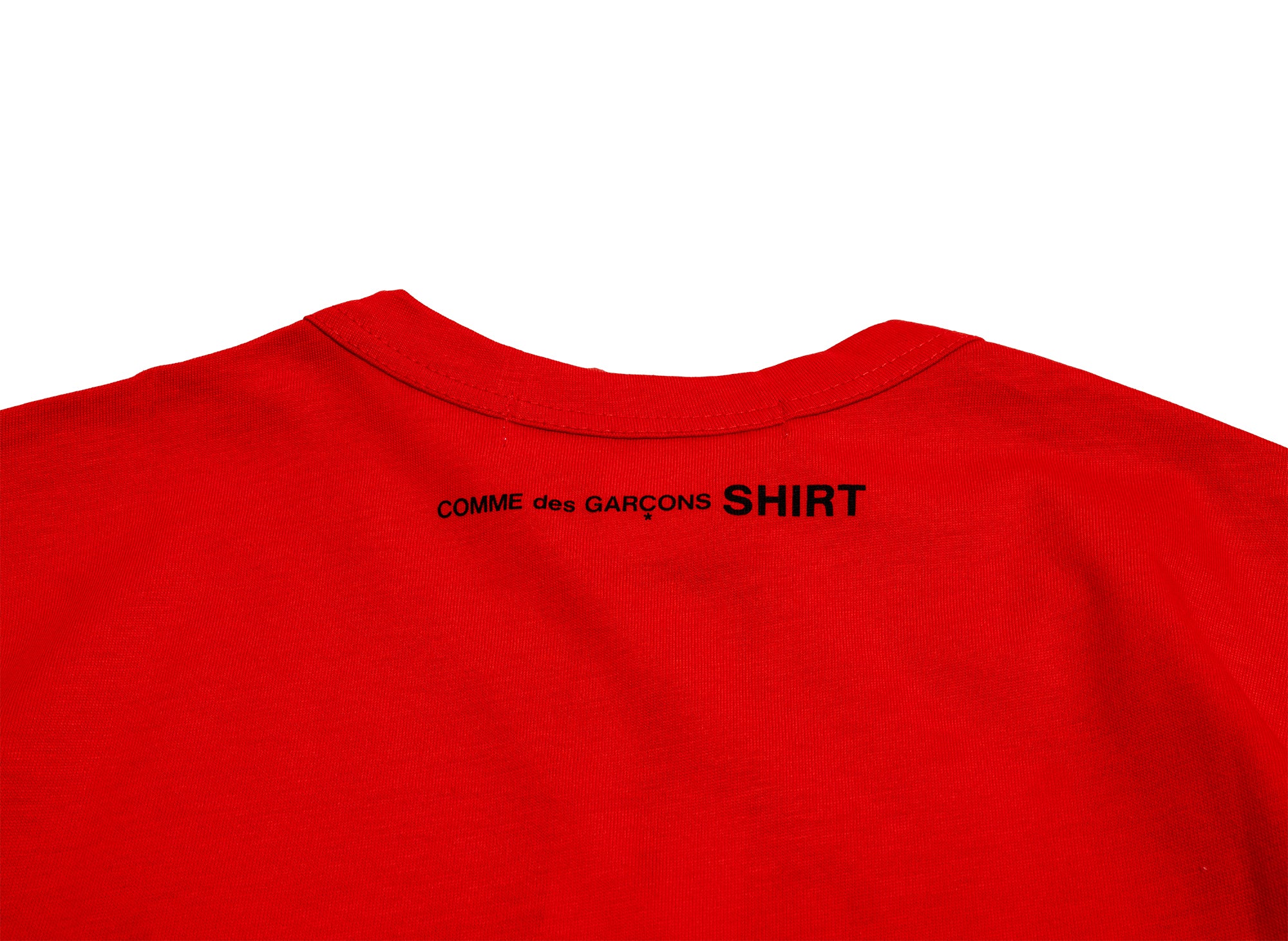 Comme des Garçons SHIRT Logo Tee in Red - Image 2