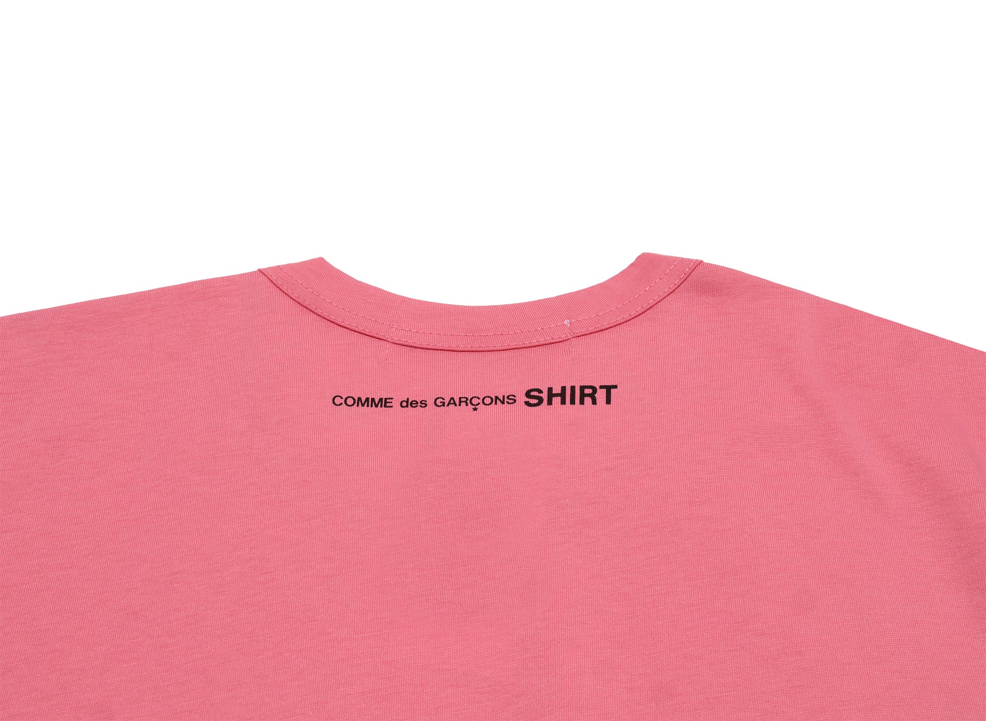Comme des Garçons SHIRT Logo Tee Oversized in Pink - Image 2