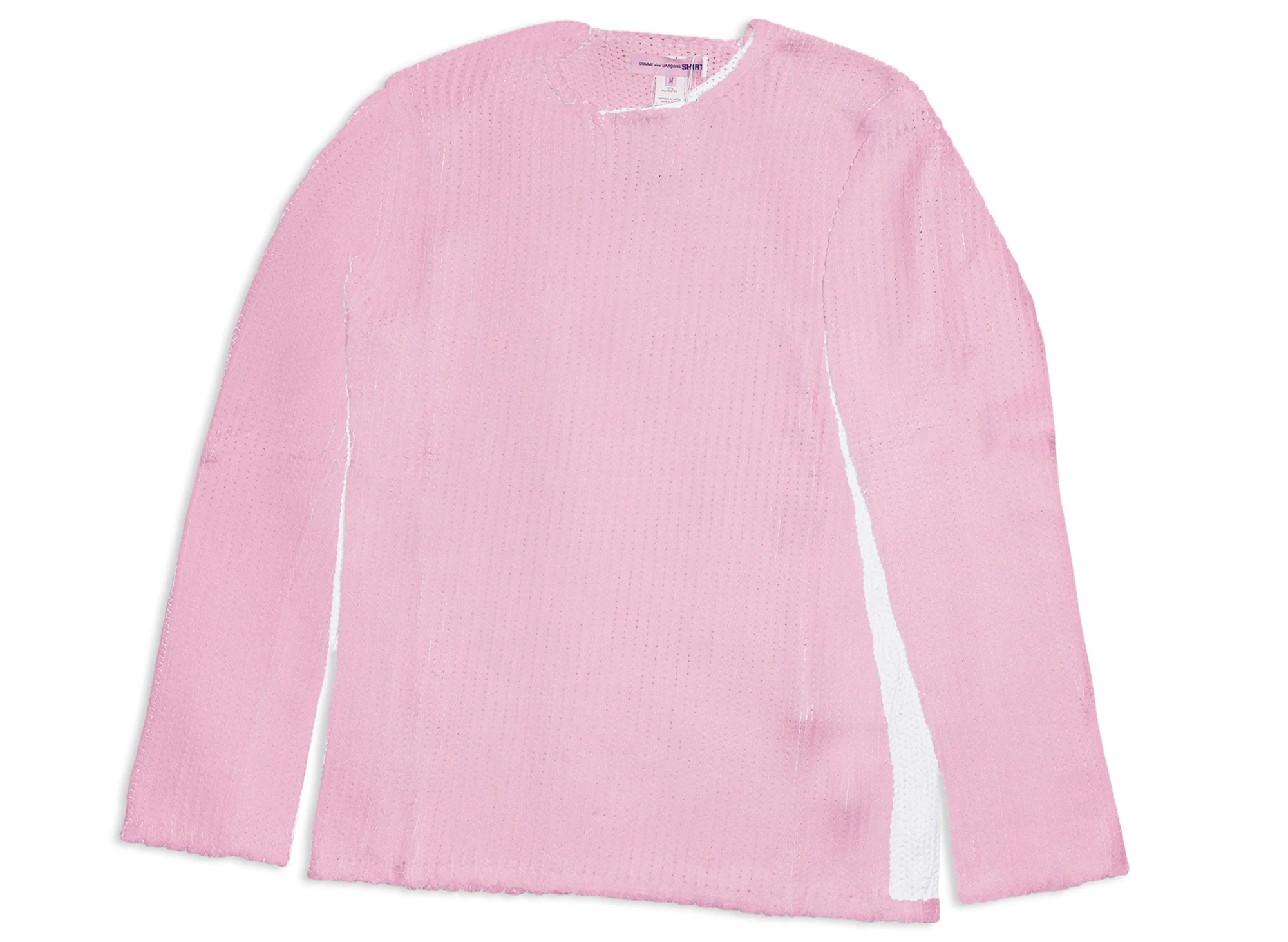 Comme des Garçons SHIRT Print Knit Sweater in Pink