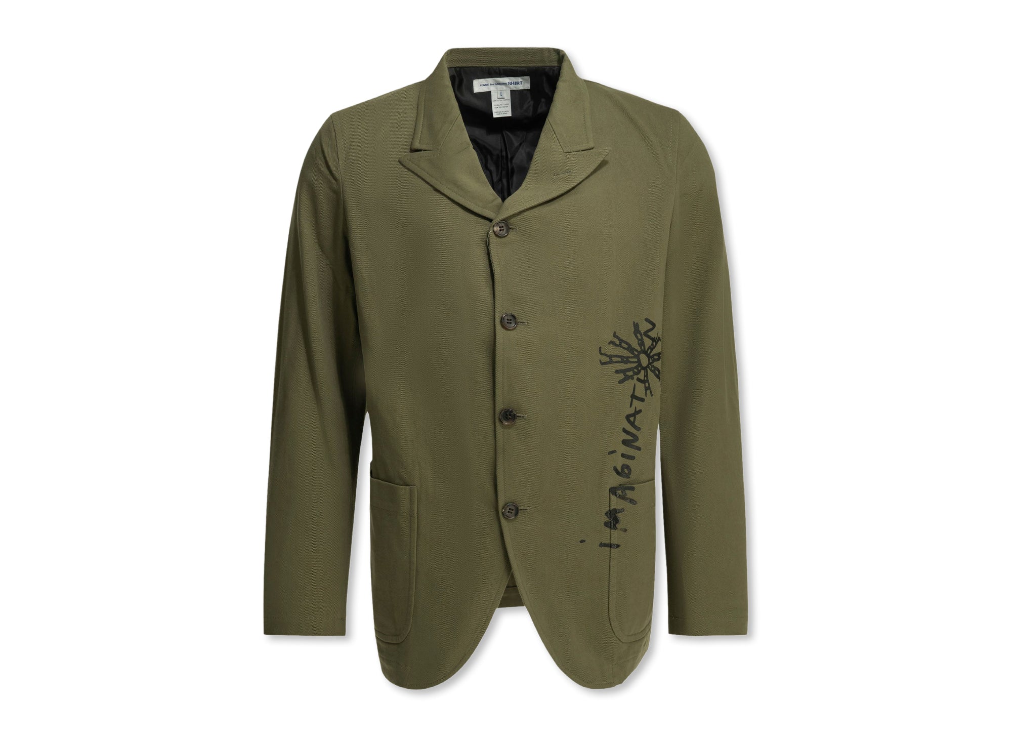 Comme des Garçons SHIRT Woven Jacket in Khaki