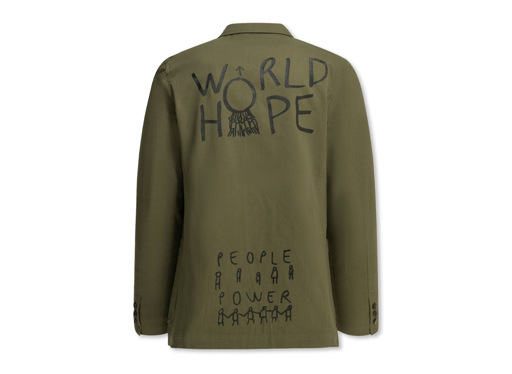Comme des Garçons SHIRT Woven Jacket in Khaki - Image 2