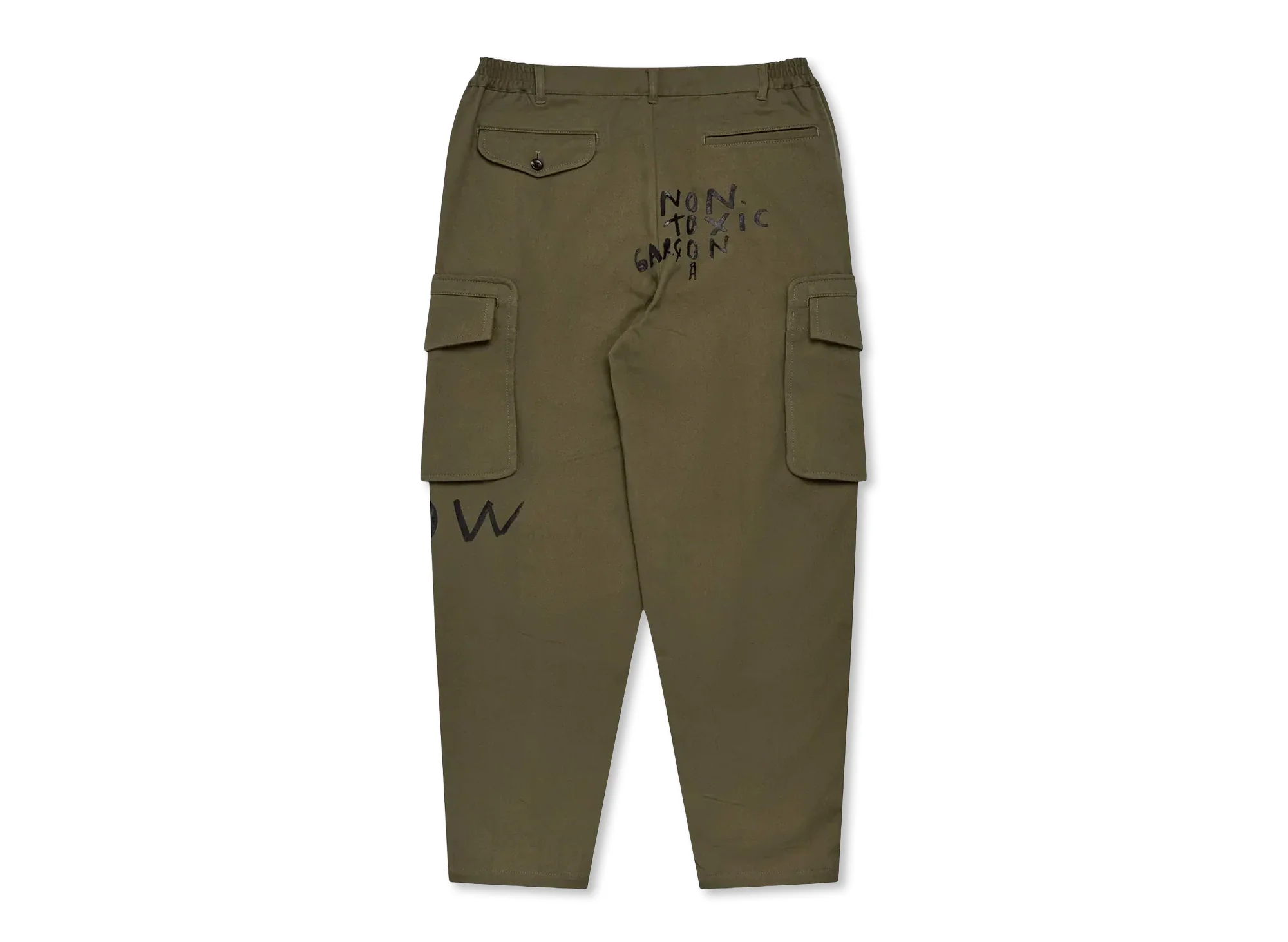 Comme des Garçons SHIRT Woven Pants in Khaki - Image 2