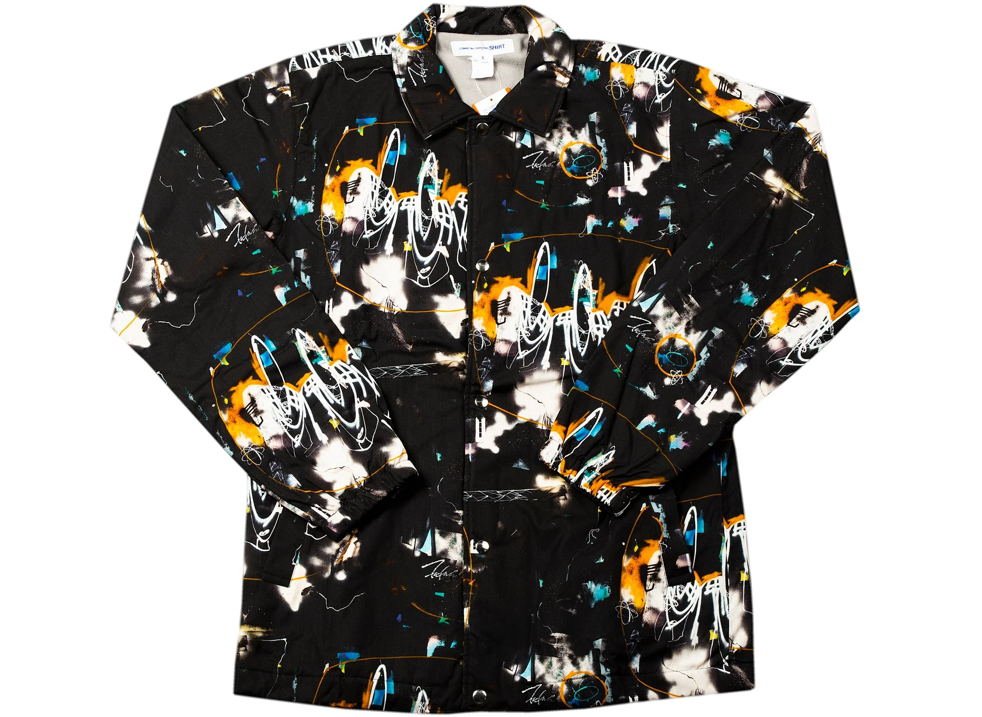 Comme des Garçons SHIRT x Futura Coach Jacket in Black - Image 2