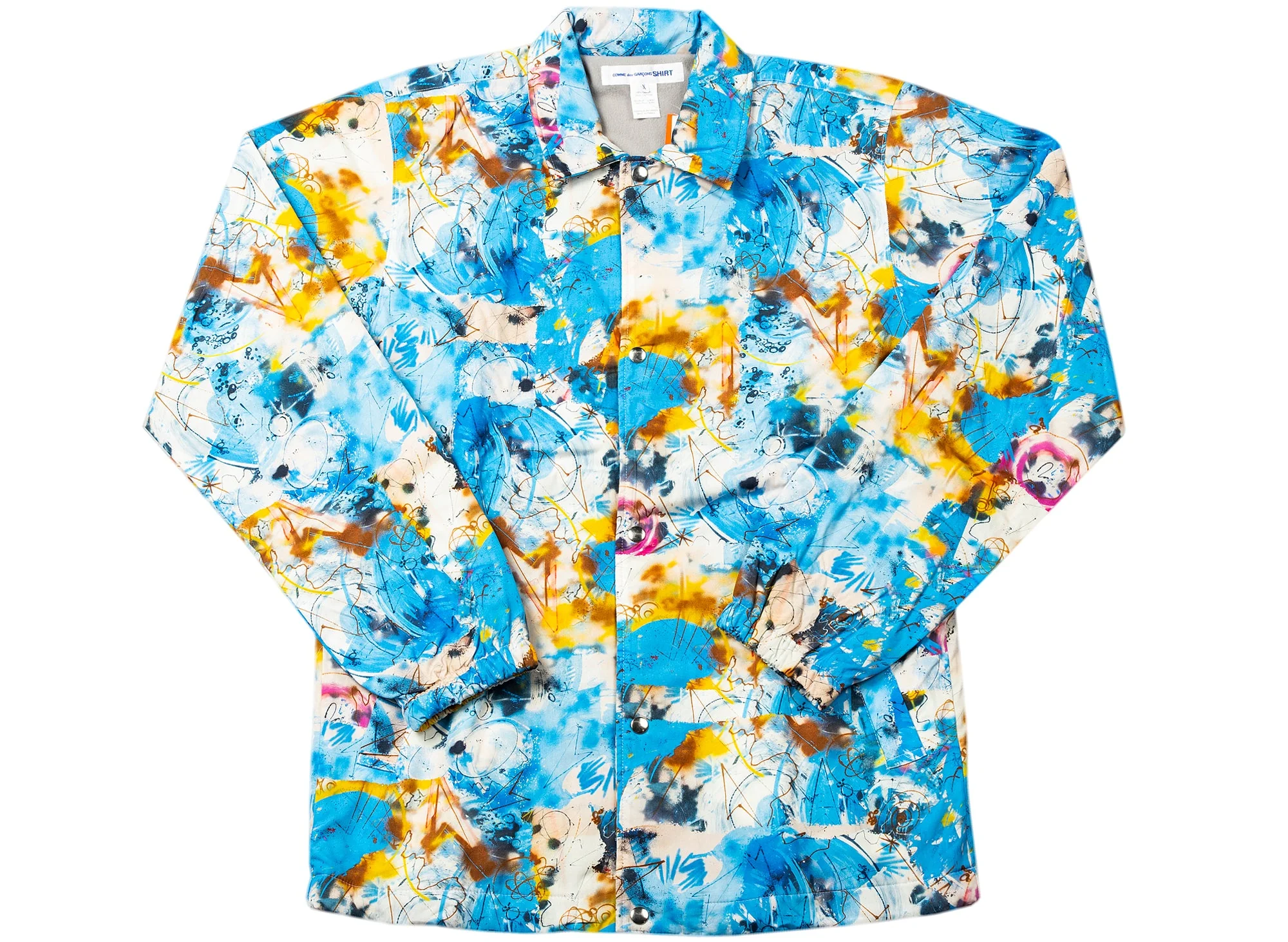 Comme des Garçons SHIRT x Futura Coach Jacket in Blue - Image 2