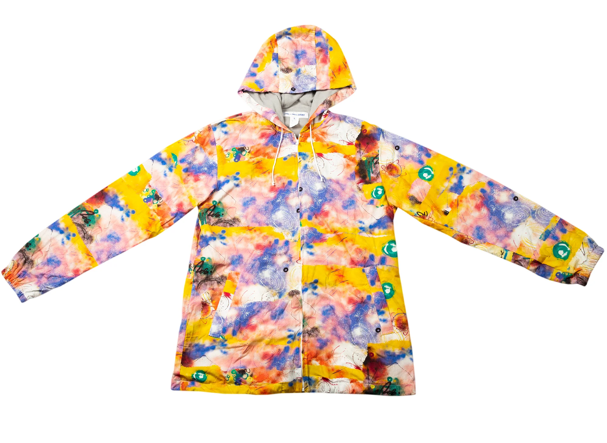 Comme des Garçons SHIRT x Futura Windbreaker in Yellow