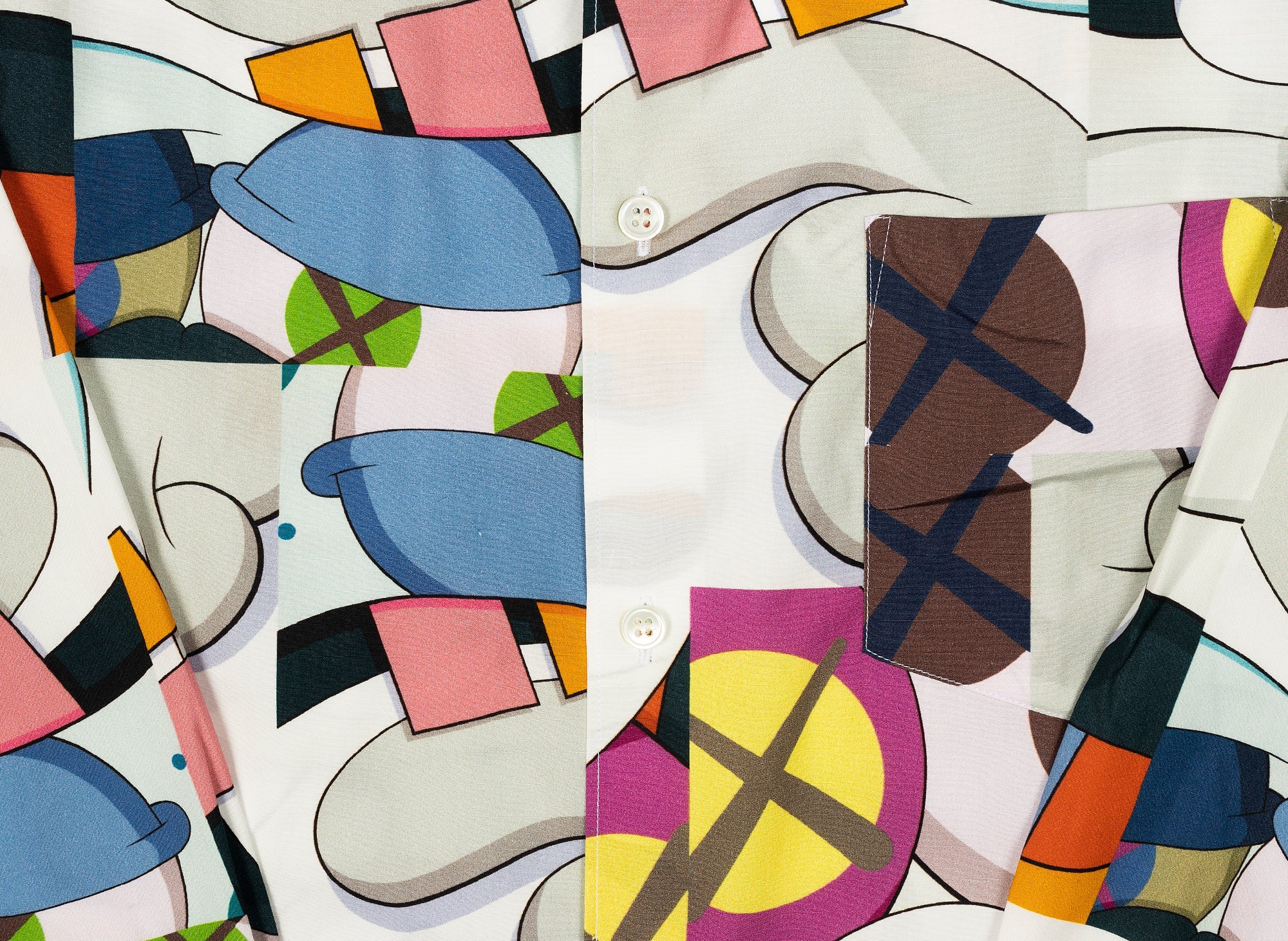 Comme des Garçons SHIRT x KAWS Woven Button-Up Shirt - Image 2