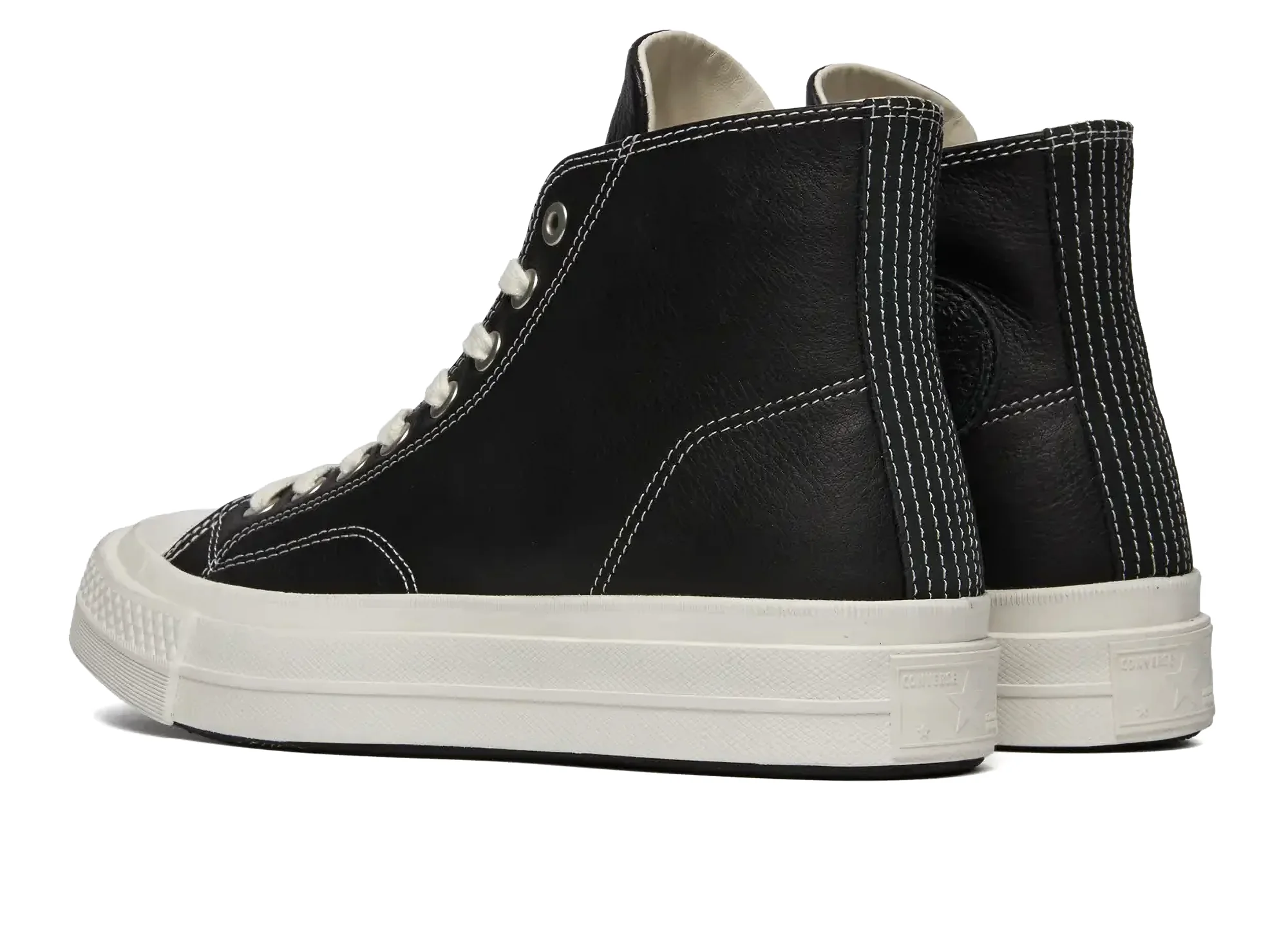 Converse Chuck Taylor All Star First String Hi in 'Black' Leather - Image 2