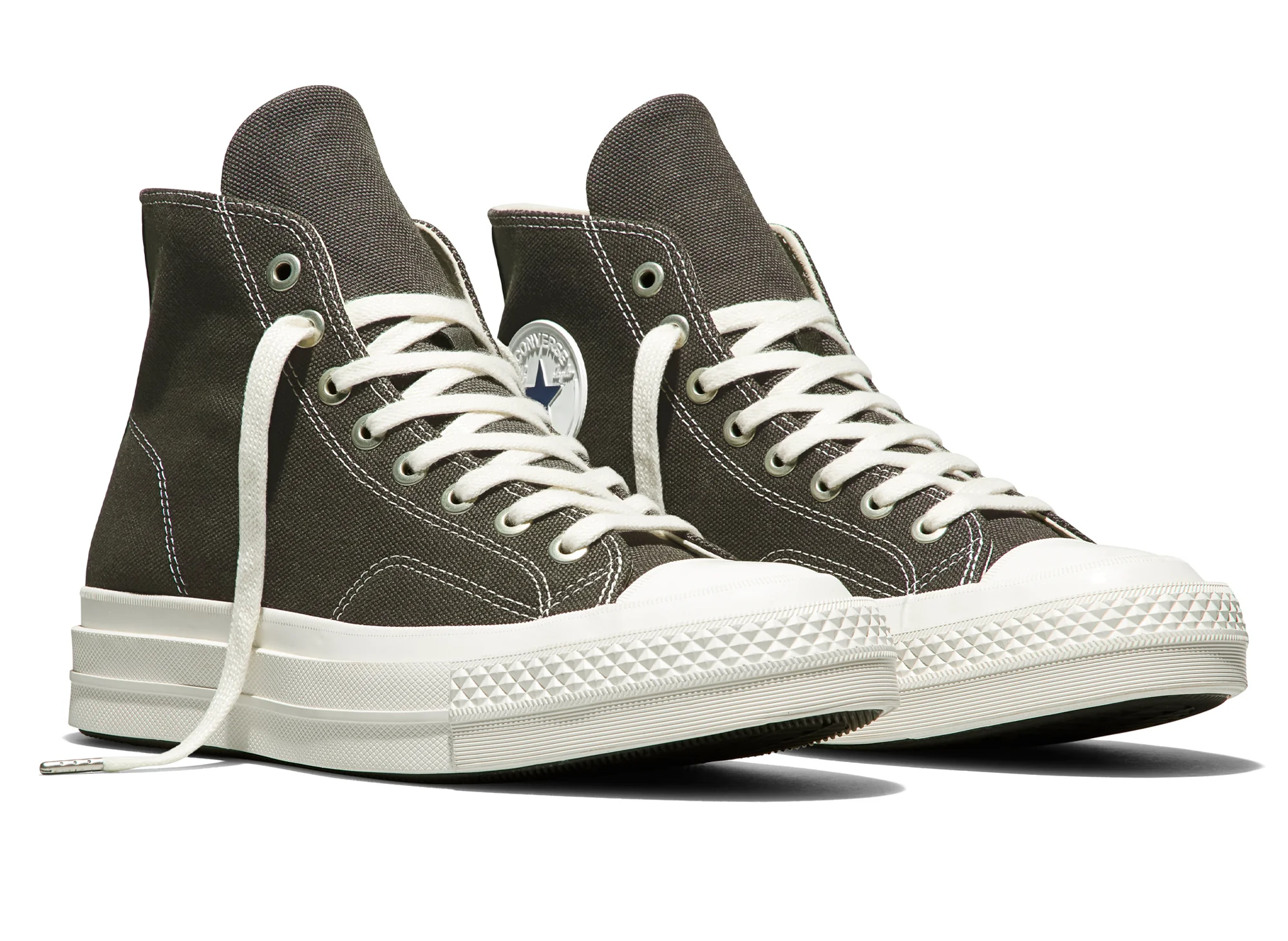 Converse Chuck Taylor All Star First String Hi in 'Stone / Charcoal' - Image 2