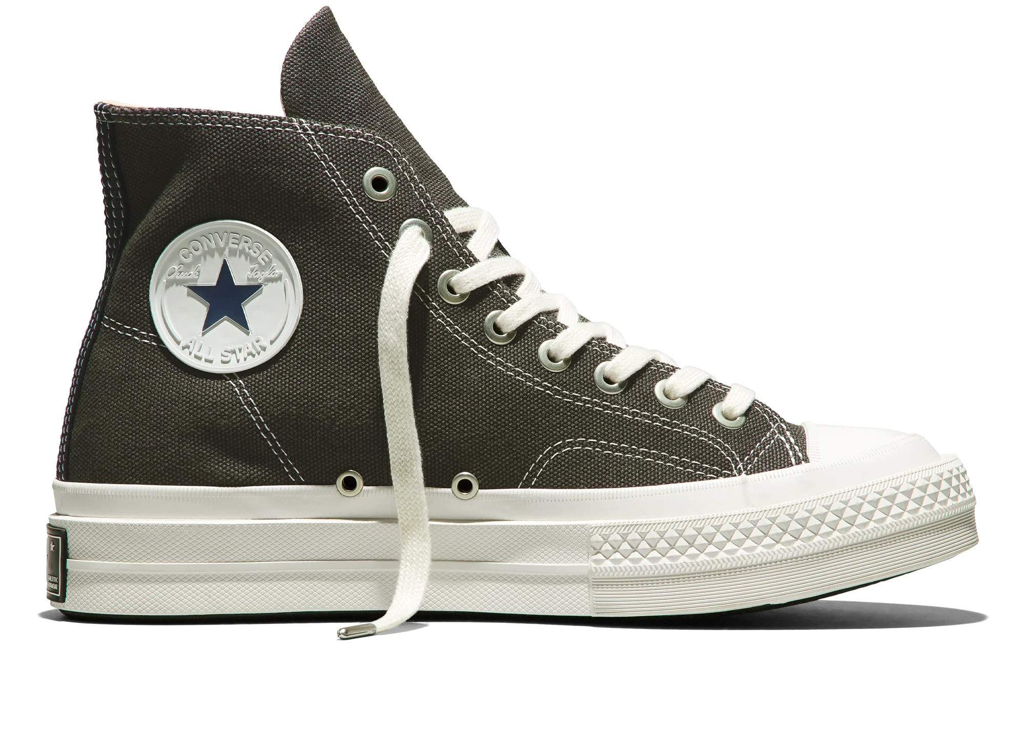 Converse Chuck Taylor All Star First String Hi in 'Stone / Charcoal' - Image 3