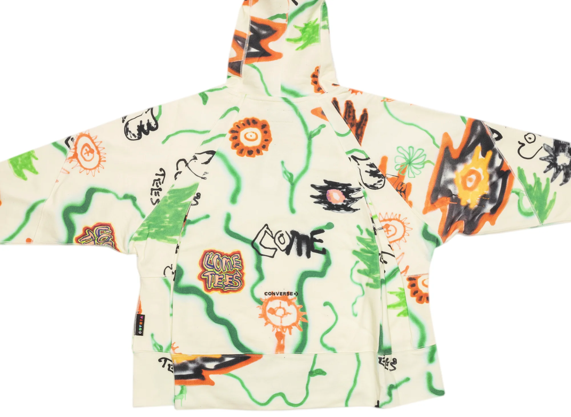 Converse x Come Tees Floral Triangle Hoodie - Image 2