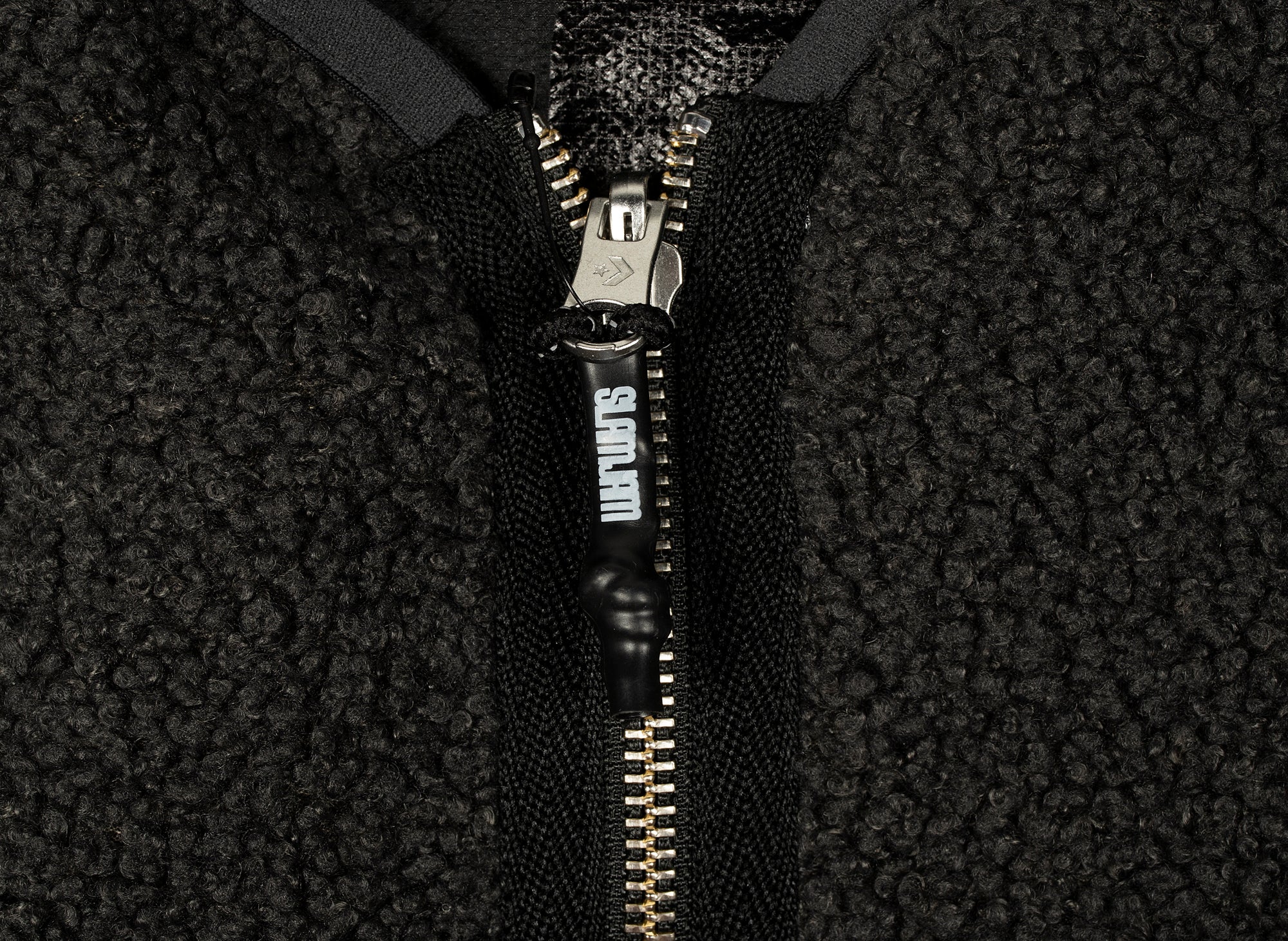 Converse x Slam Jam Sherpa Jacket in Black - Image 3