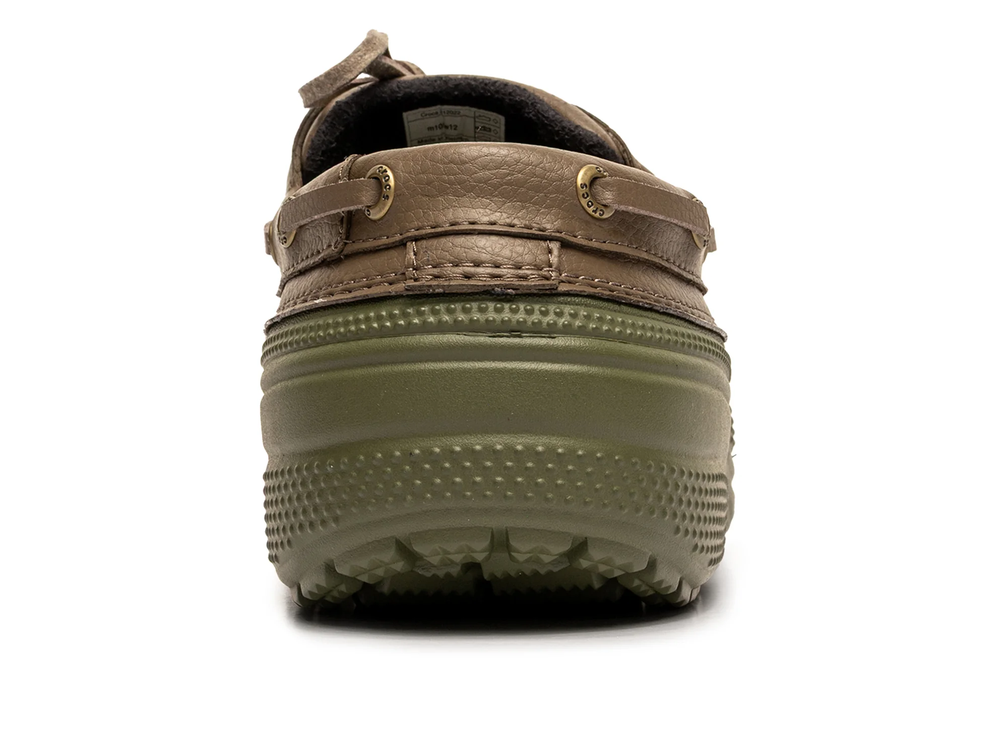 Crocs Classic Boat Shoe Army Green Walnut - Image 2