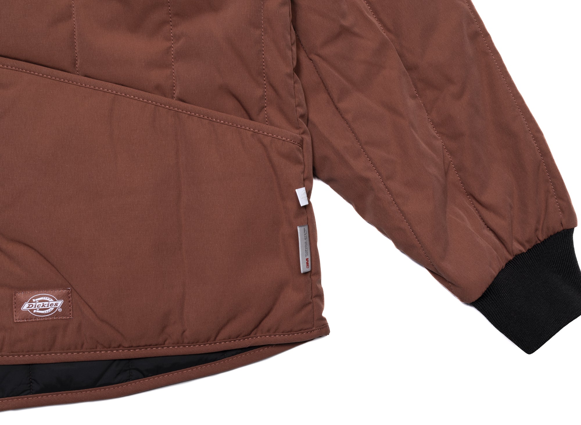 Dickies Insulated Quilted Jacket in Mahogany - Image 2